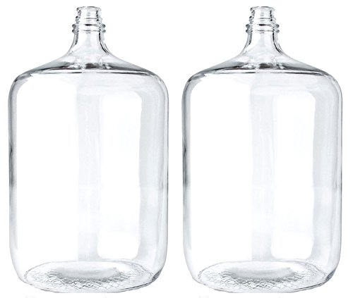 6.5 Gallon Glass Carboy - 2 Pack with Dual Airlocks | Home Brewing & Fermentation Kit for Beer, Wine, Cider Making | Perfect for Homebrewers & Craft Beverage Enthusiasts