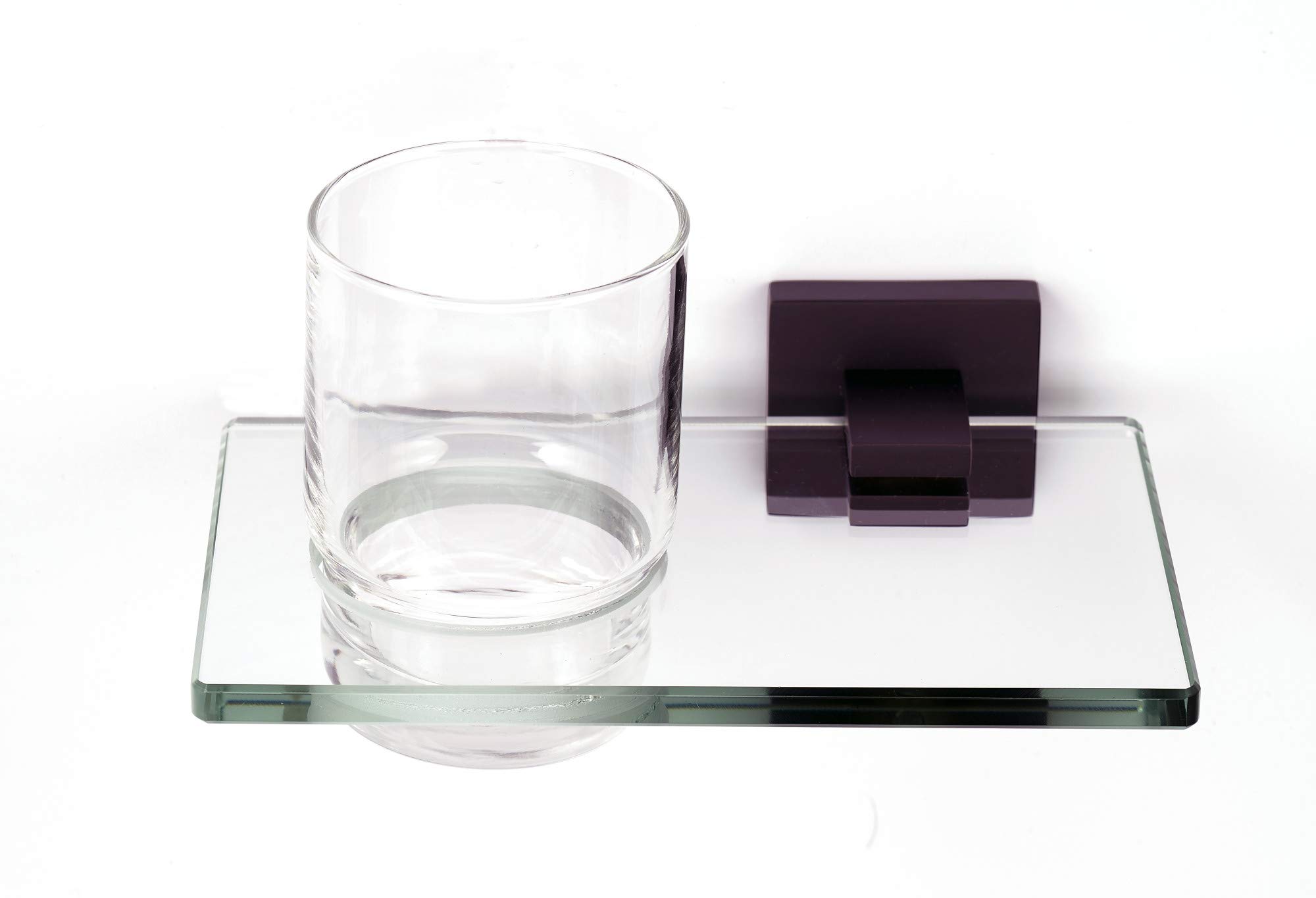 Contemporary II A8470-MB Matte Black Tumbler Holder with Cup - Durable Drinkware Organizer for Office, Car, and Home Use