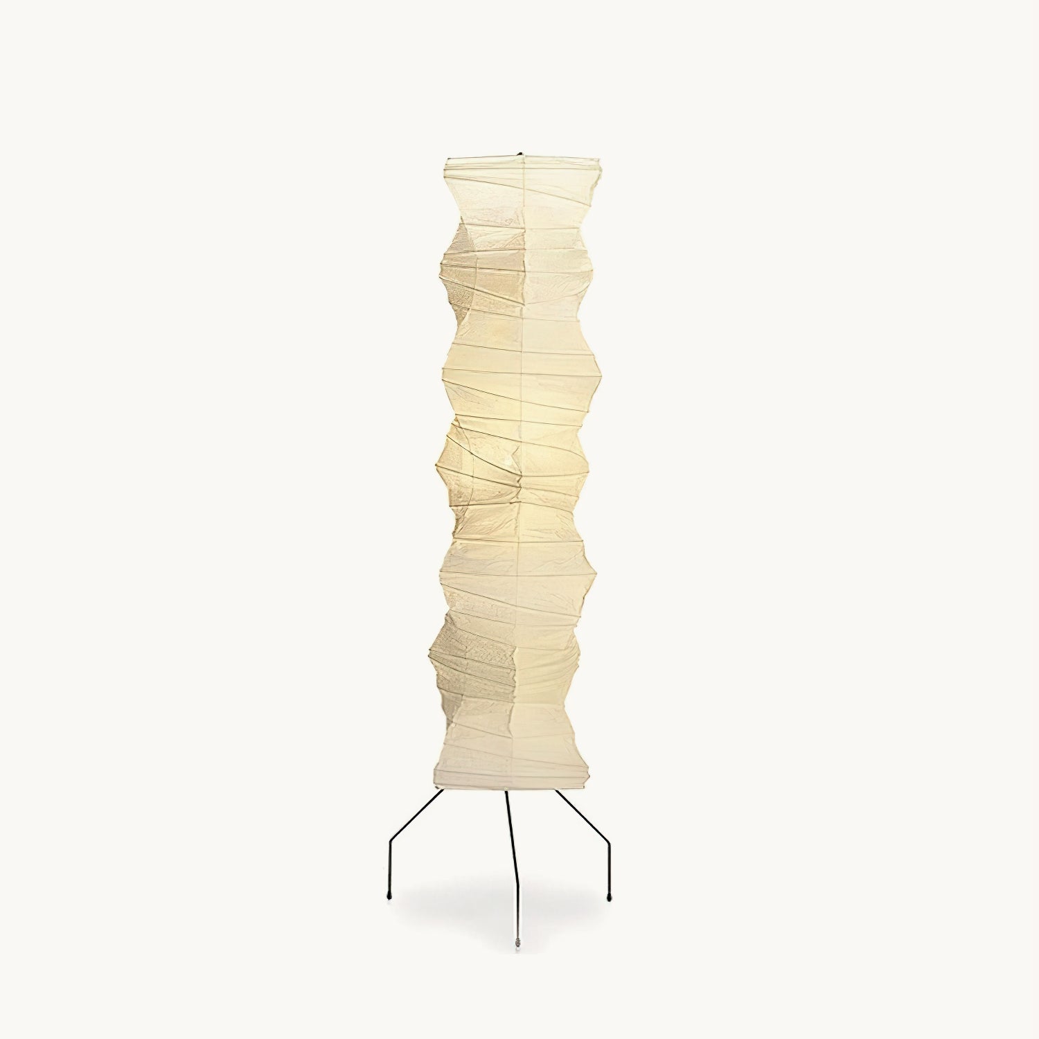 Akari Long Centipede Floor Lamp - Modern Japanese Inspired Lighting for Living Room, Bedroom & Office - Adjustable Height & Warm White LED Bulb Included - Perfect for Reading, Relaxing & Creating Ambient Lighting