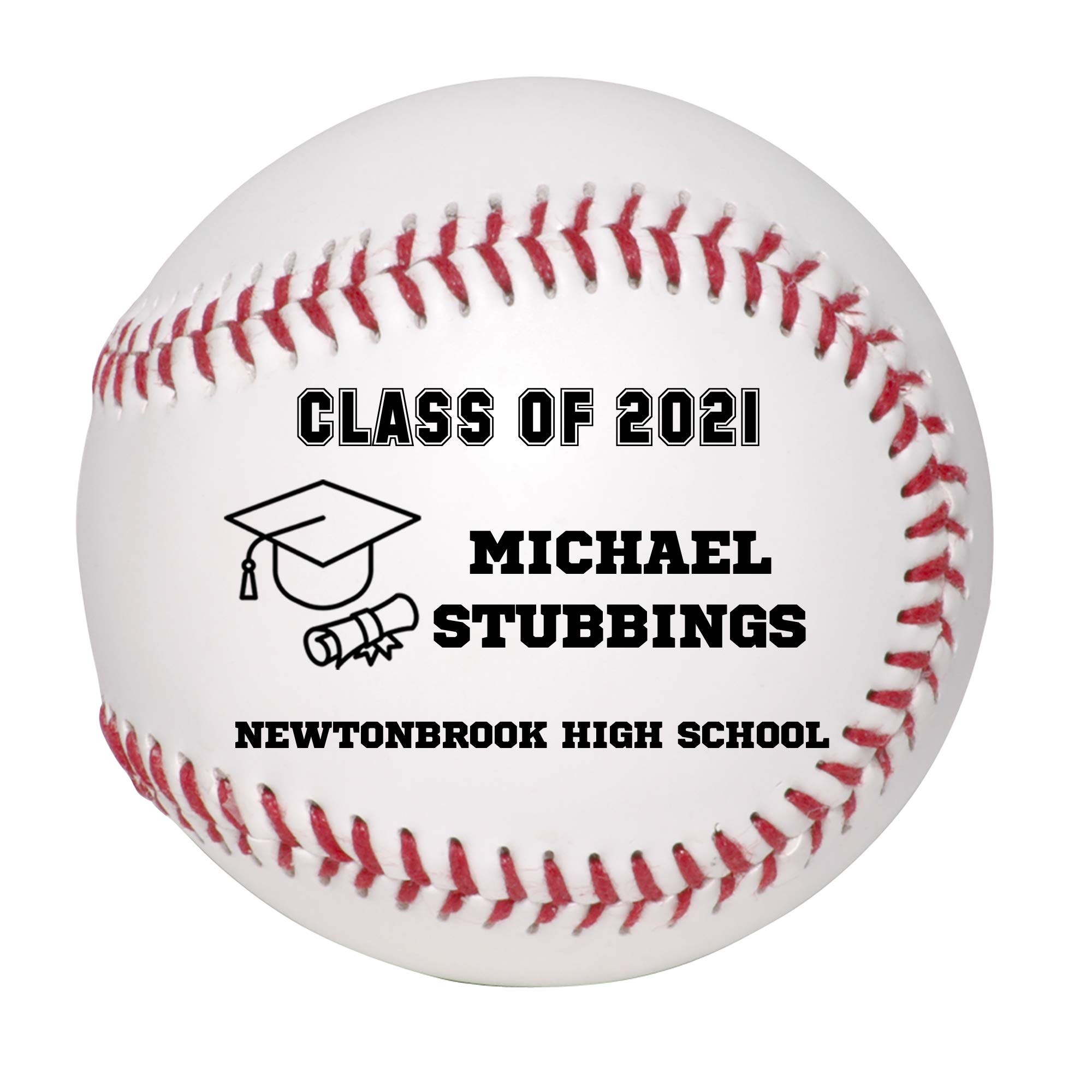 Custom Personalized 2025 Graduation Baseball - High School Graduation Gift for Boys & Girls - Class of 2025 Commemorative Keepsake - Perfect for Graduation Parties, School Events & Memory Collections
