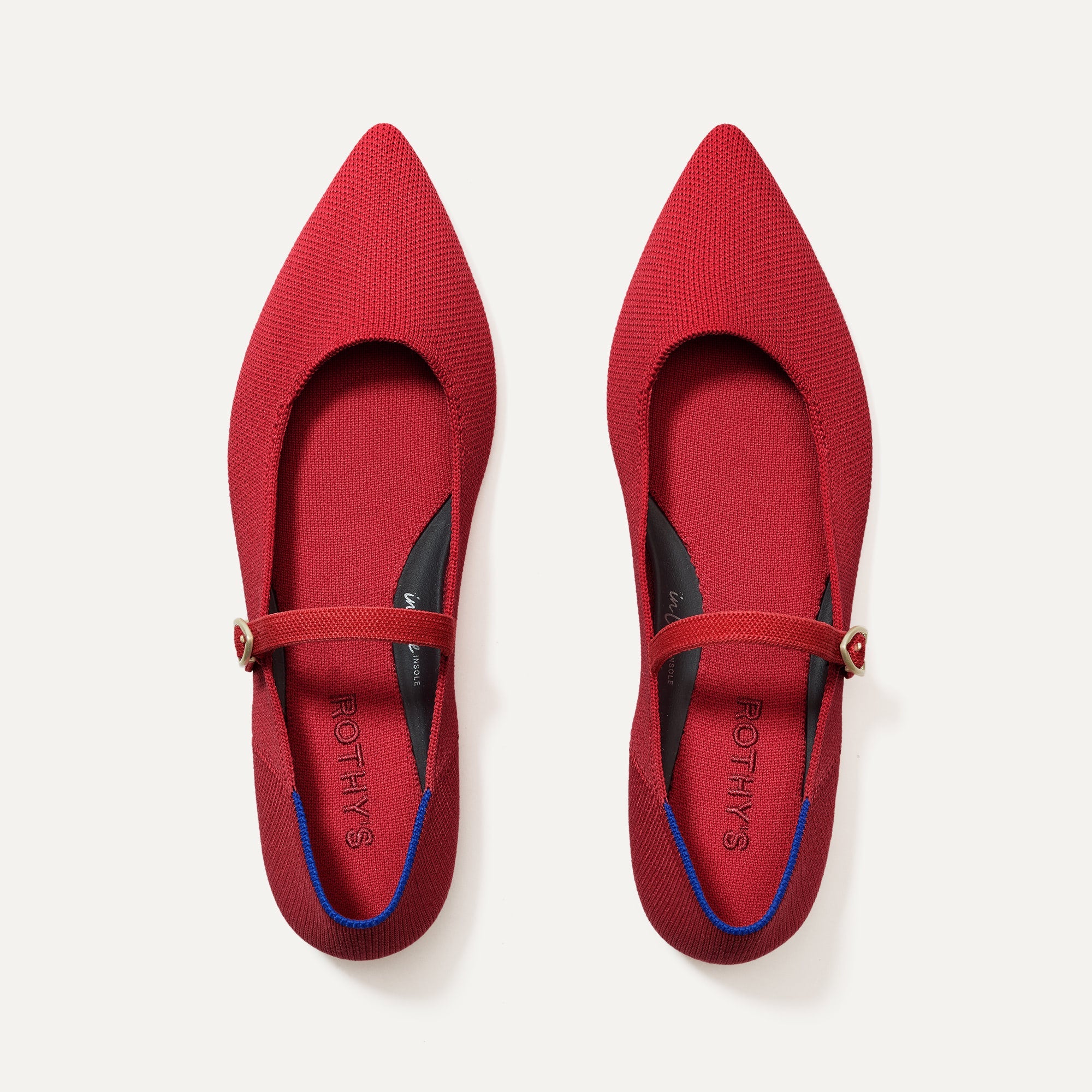 The Point Mary Jane II Women's Comfortable Flats - Classic Ballet Shoes for Casual Wear, Work & Everyday Outfits