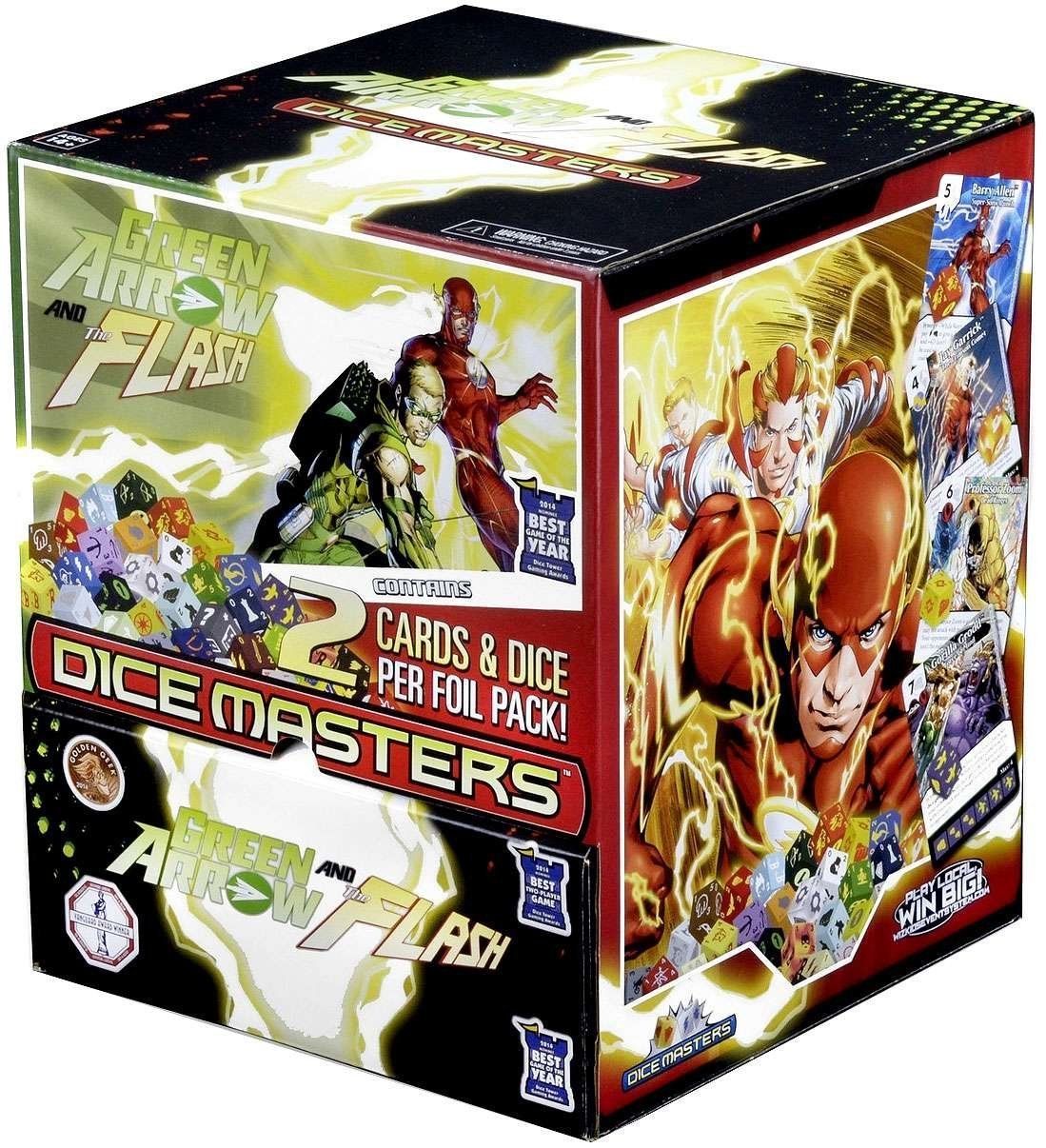 DC Comics Dice Masters: Green Arrow & The Flash 90 Count Gravity Feed Dice Set - Perfect for Tabletop Gaming, Collecting & Superhero Themed Game Nights
