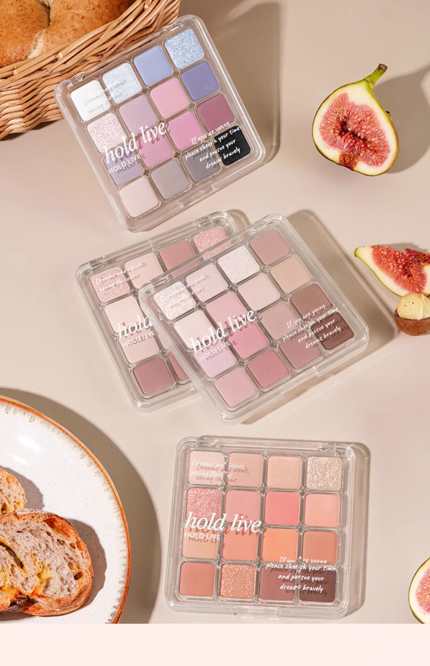 HOLD LIVE Sunset Magic 16 Color Eyeshadow Palette - Highly Pigmented, Long Lasting Makeup for Day & Night Looks - Perfect for Party, Wedding & Everyday Wear
