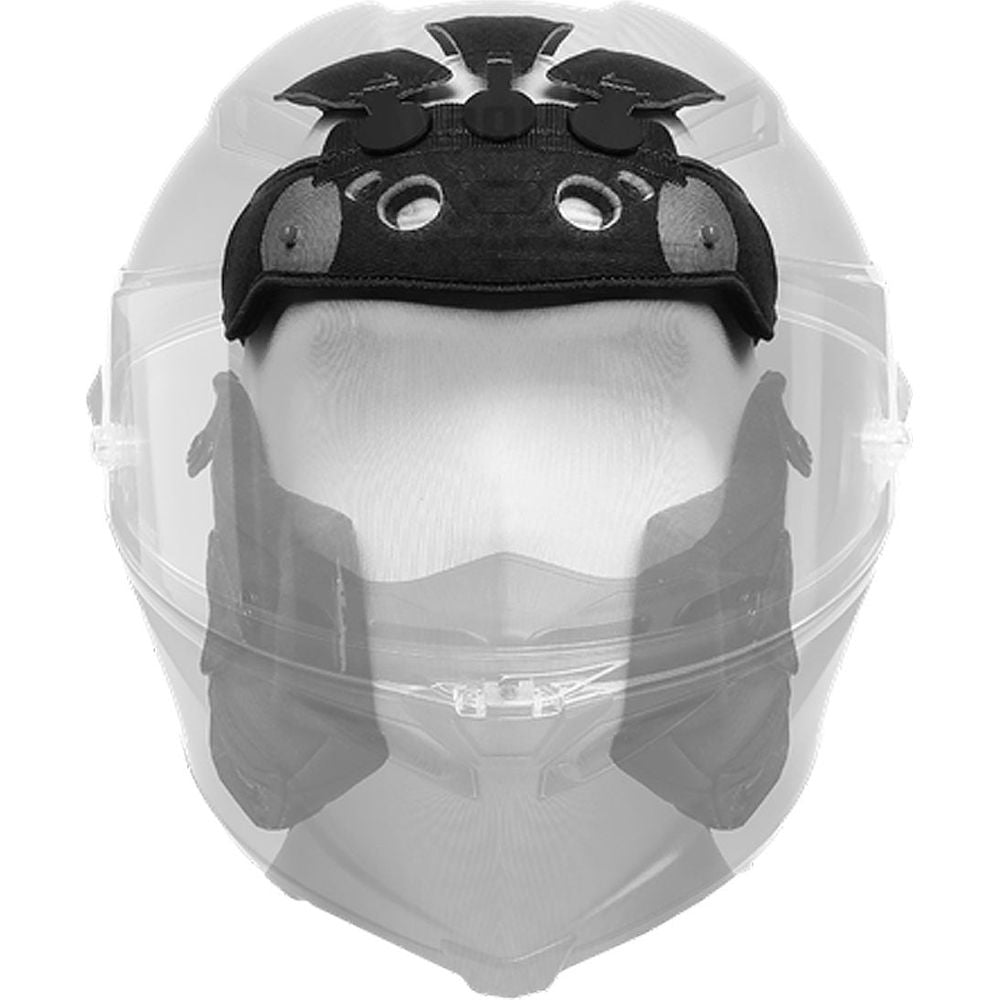 AGV Pista GP RR Helmet Top Pad - Black & Red Replacement for Motorcycle Racing - Perfect for Track Days & High-Speed Performance Riding