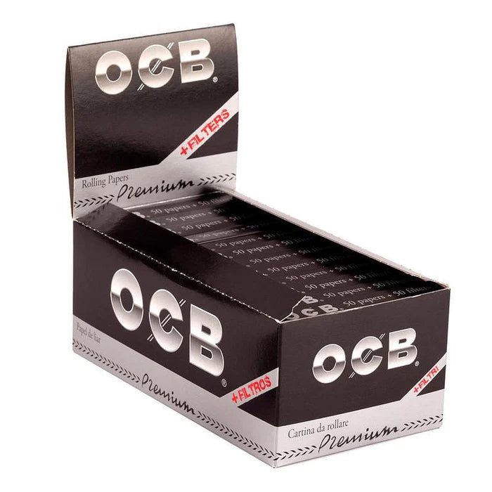 OCB Premium 1¼ Size Rolling Papers with Filters - Slow Burning Natural Hemp Paper for Smooth Smoking Experience | Perfect for Rolling Cigarettes, Joints & Herbs at Home or Outdoors