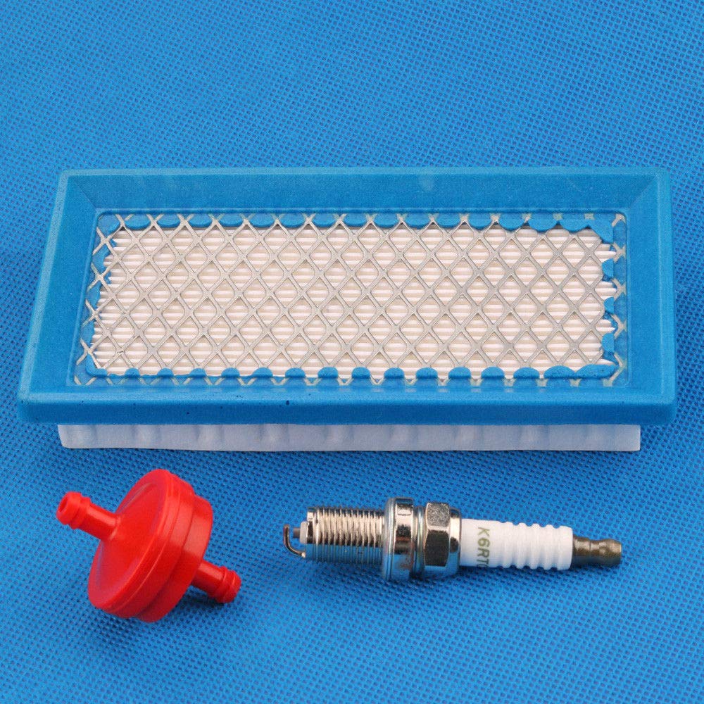 Replacement Air Filter & Spark Plug Kit for Rotary 10752 10753 Stens 100-598 NHC 261-0366 - Compatible with Lawn Mowers & Small Engine Equipment