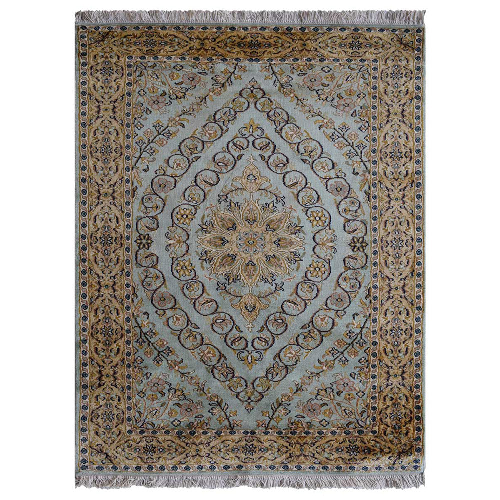Handmade Crimson Red Wool Area Rug - Traditional Hand Knotted Design for Living Room, Bedroom & Home Decor