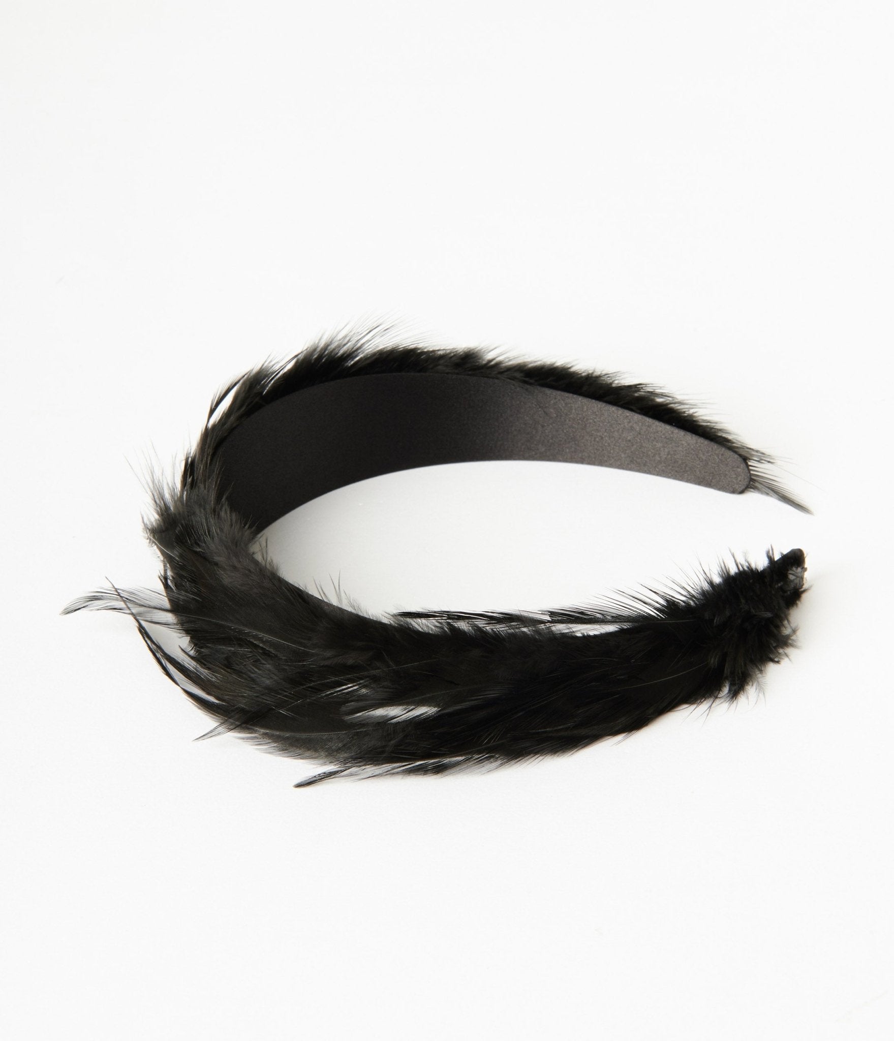 Vintage 1920s Black Feather Headband for Women - Roaring 20s Gatsby Flapper Headpiece - Perfect for Halloween Costumes, Themed Parties & Burlesque Shows