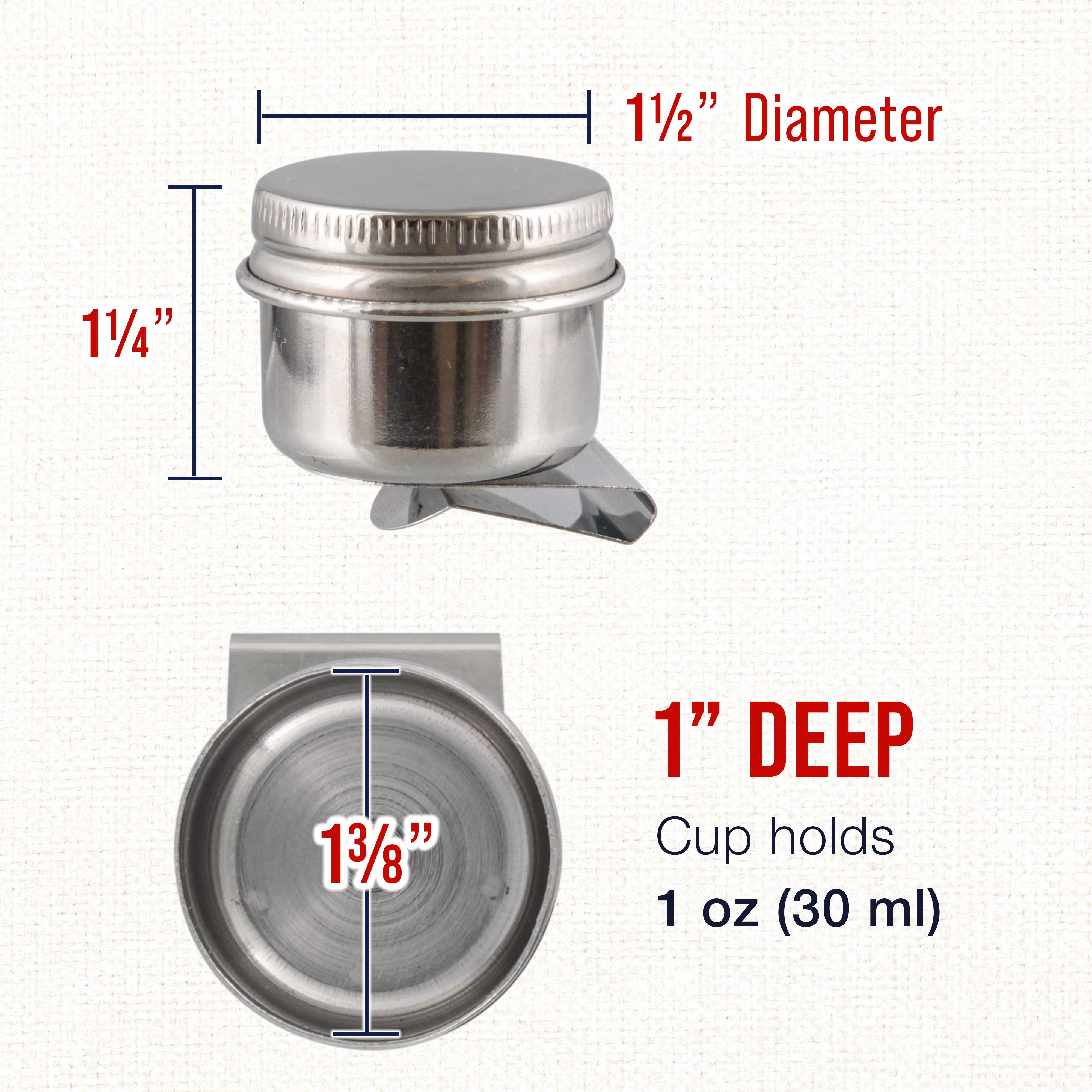 Large Mouth Single Dipper Palette Cup - Perfect for Artists, Painters & DIY Crafting - Ideal for Acrylic Paints, Watercolors & Oil Painting