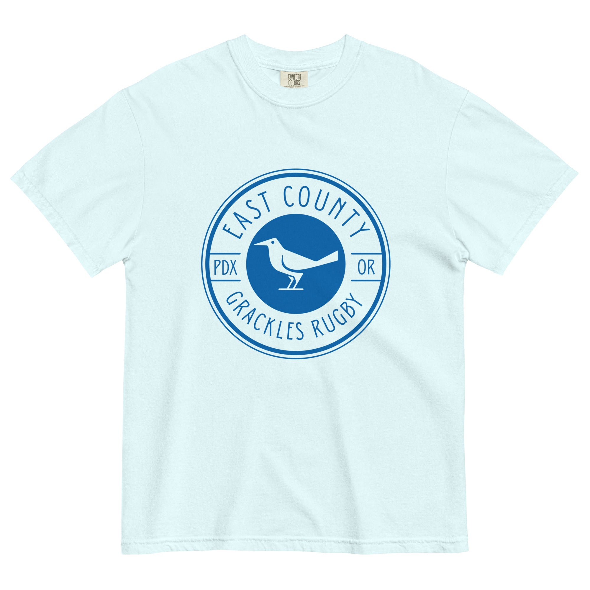 East Co. Grackles Garment Dyed T-Shirt for Men - Vintage Washed Cotton Tee - Casual Streetwear for Everyday Wear & Urban Outfits
