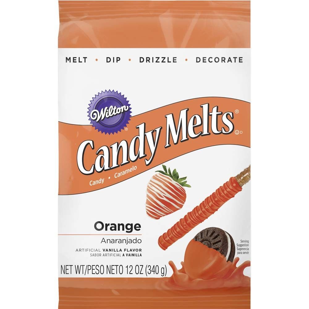 Wilton Orange Candy Melts® - 12 oz Bag for Baking, Cake Decorating & Candy Making - Perfect for Halloween, Christmas & Party Treats