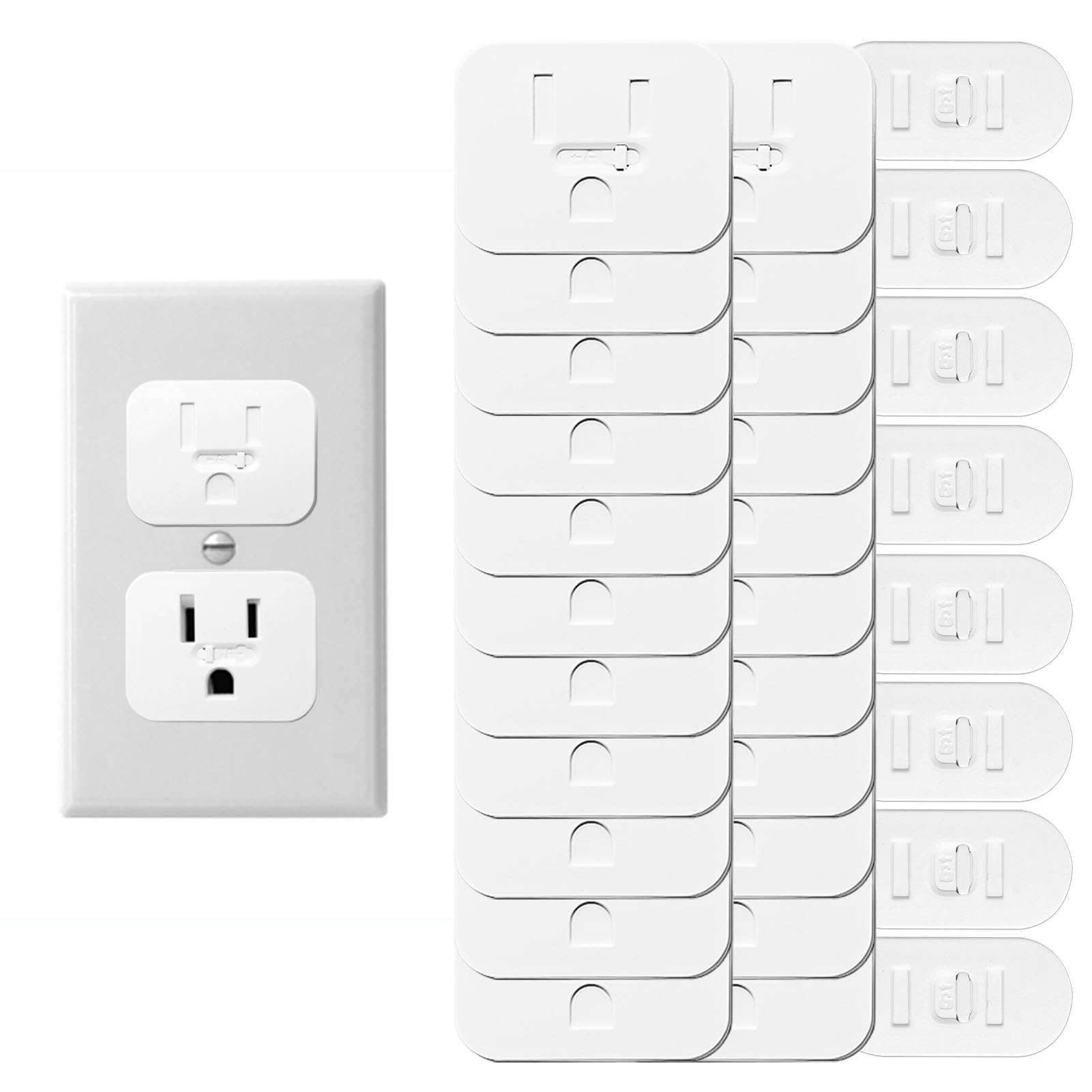2023 Upgraded 30-Pack Baby Proof Socket Safety Covers - Childproof Electrical Outlet Protectors for Home, Office & School - Prevent Accidents in Nurseries, Playrooms & Workplaces