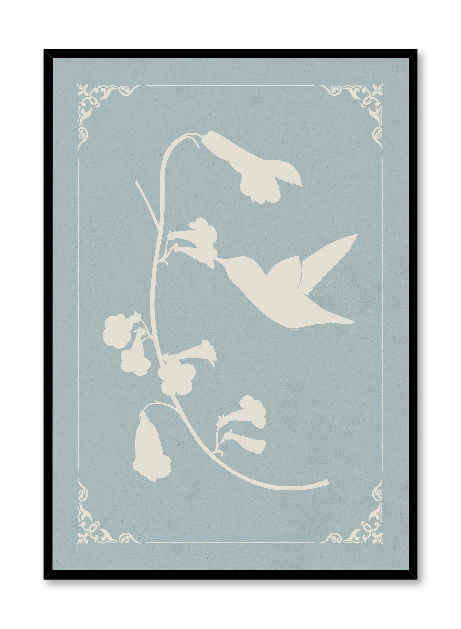 Vibrant Papercut Trumpet Vine Wall Art Poster - Perfect for Home Decor, Living Room, Bedroom & Office Aesthetic