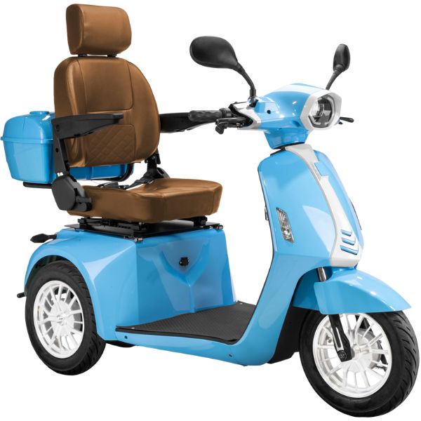 Premium Heavy Duty 3-Wheel Mobility Scooter for Adults - Lightweight & Foldable Electric Scooter with Long Battery Life - Ideal for Seniors, Travel, Shopping & Outdoor Activities