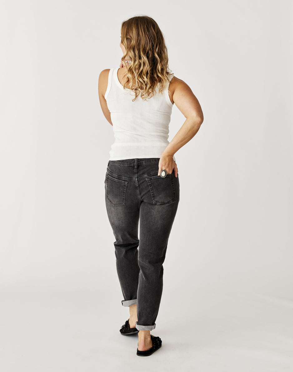 Carson Jean: Washed Black Denim Jeans for Men - Comfortable Slim Fit Stretch Pants for Casual Wear & Everyday Outfits