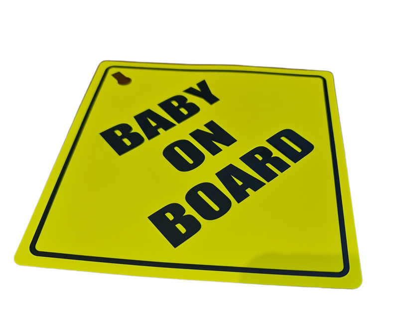 Baby On Board & Child On Board Car Safety Signs - 2 Pack for Rear Window & Car Seat Safety - Perfect for Parents & Caregivers