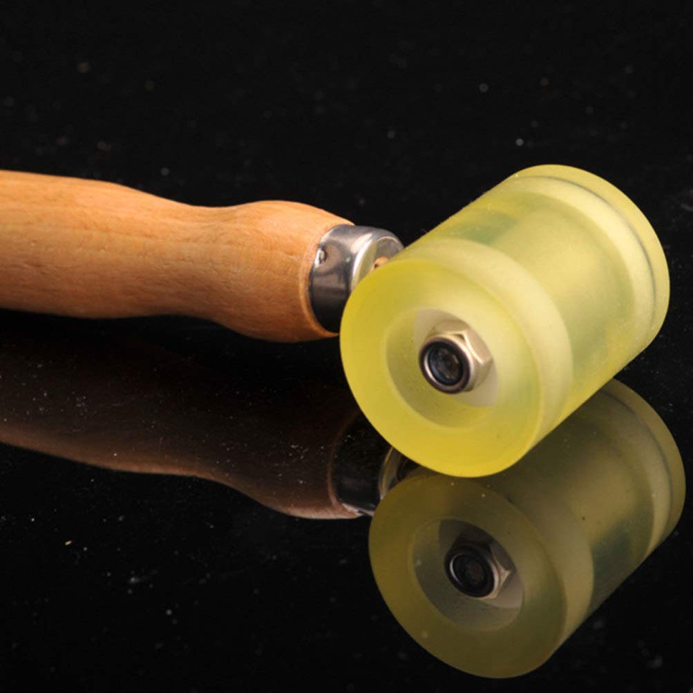 Wallpaper Seam Roller Tool - Wooden Pressure Wheel for Smooth Wallpaper Application - DIY Home Improvement & Wallpapering Projects