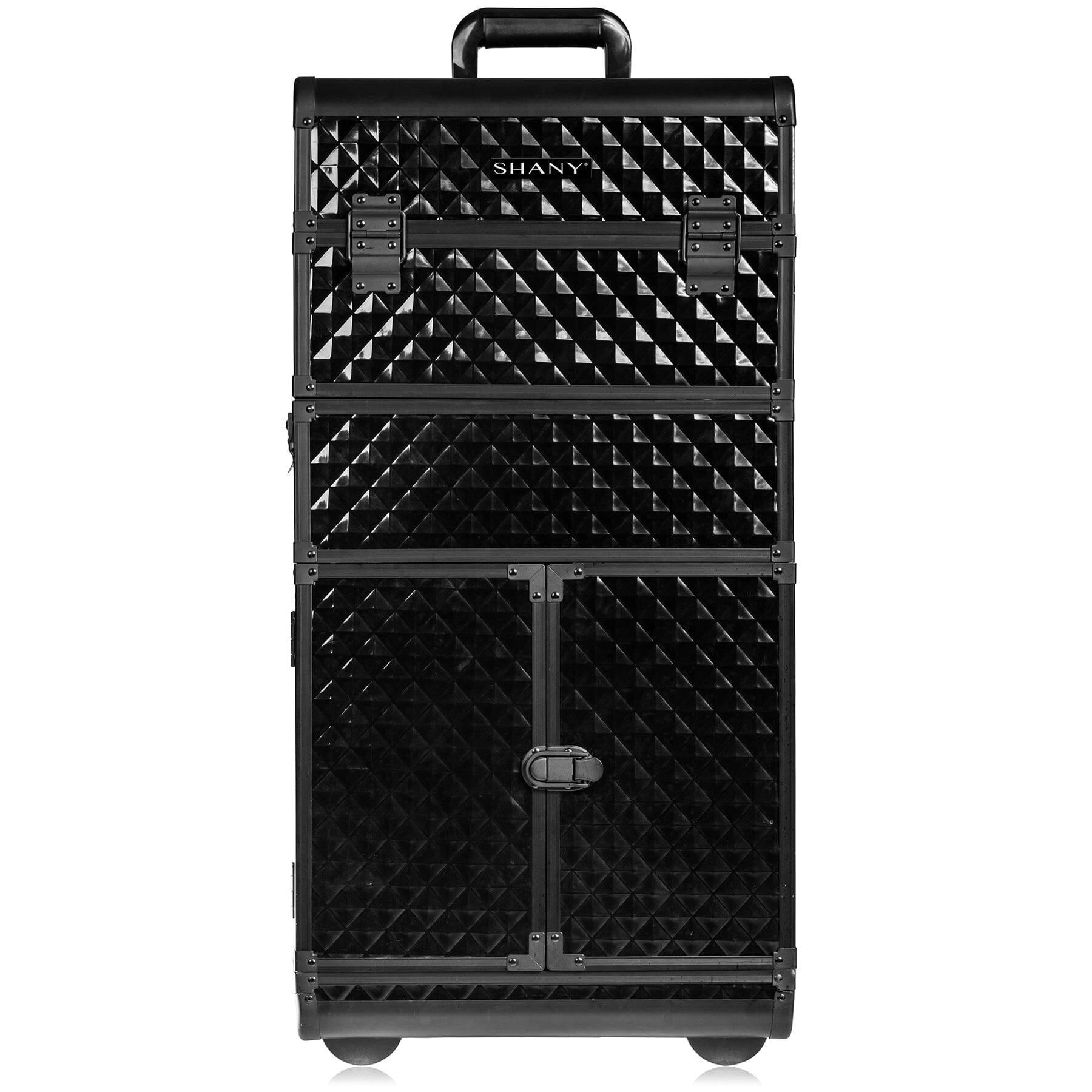 REBEL Series Pro Makeup Artists Rolling Train Case - Professional Trolley Case for Cosmetics & Beauty Tools | Perfect for Salon, Travel & On-Site Makeup Services