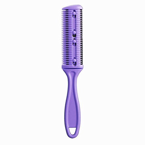 Professional Hair Trimmer Comb - Dual-Sided Cutting Blade for Precise Haircuts & Styling | Purple Razor for Hair Removal & Grooming | Perfect for Barbers, Stylists & Home Use