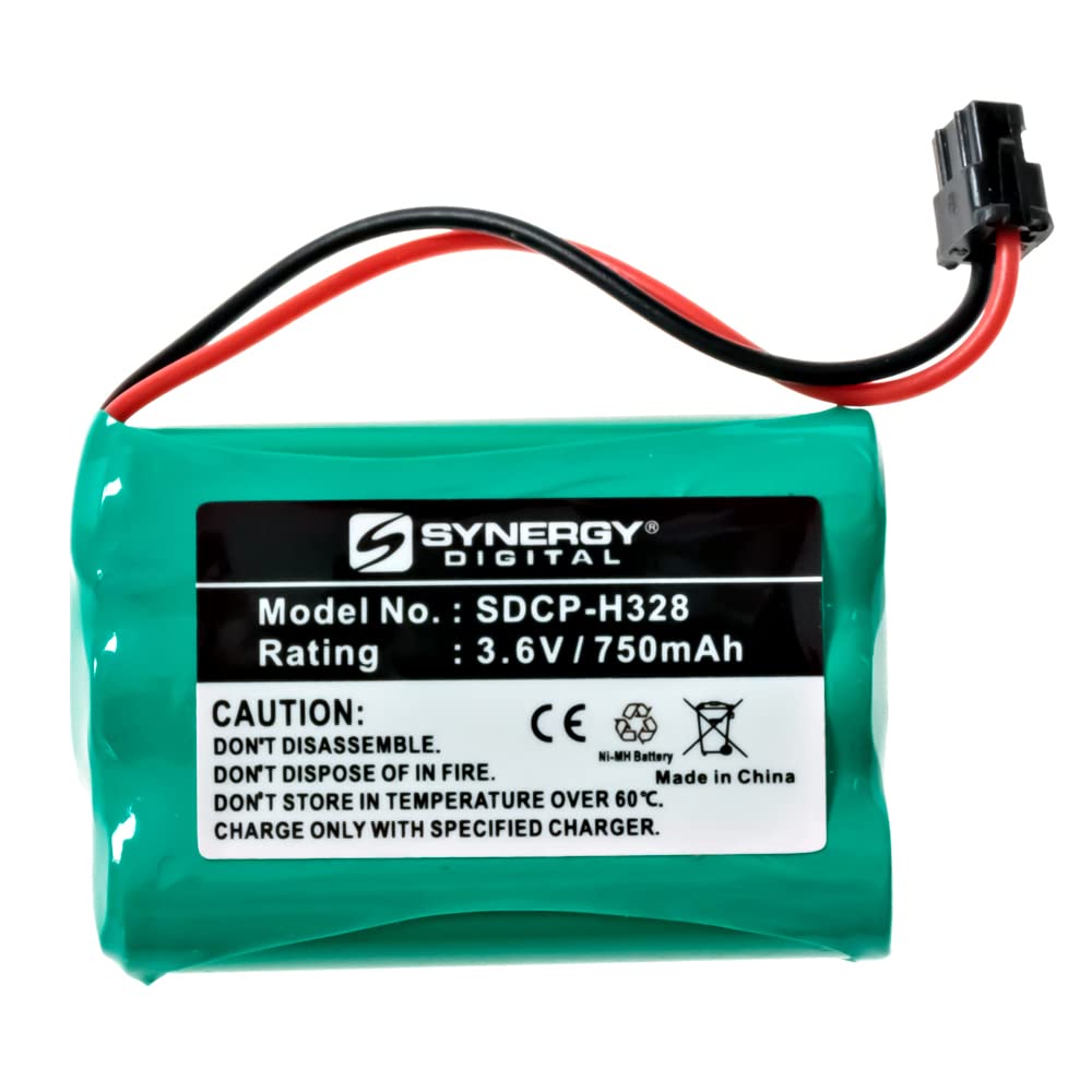 Synergy Digital Cordless Phone Batteries - 4 Pack Ni-MH 3.6V 750mAh Replacement Batteries for American Telecom 4222CL Phone | Long-Lasting Power for Home & Office Communication