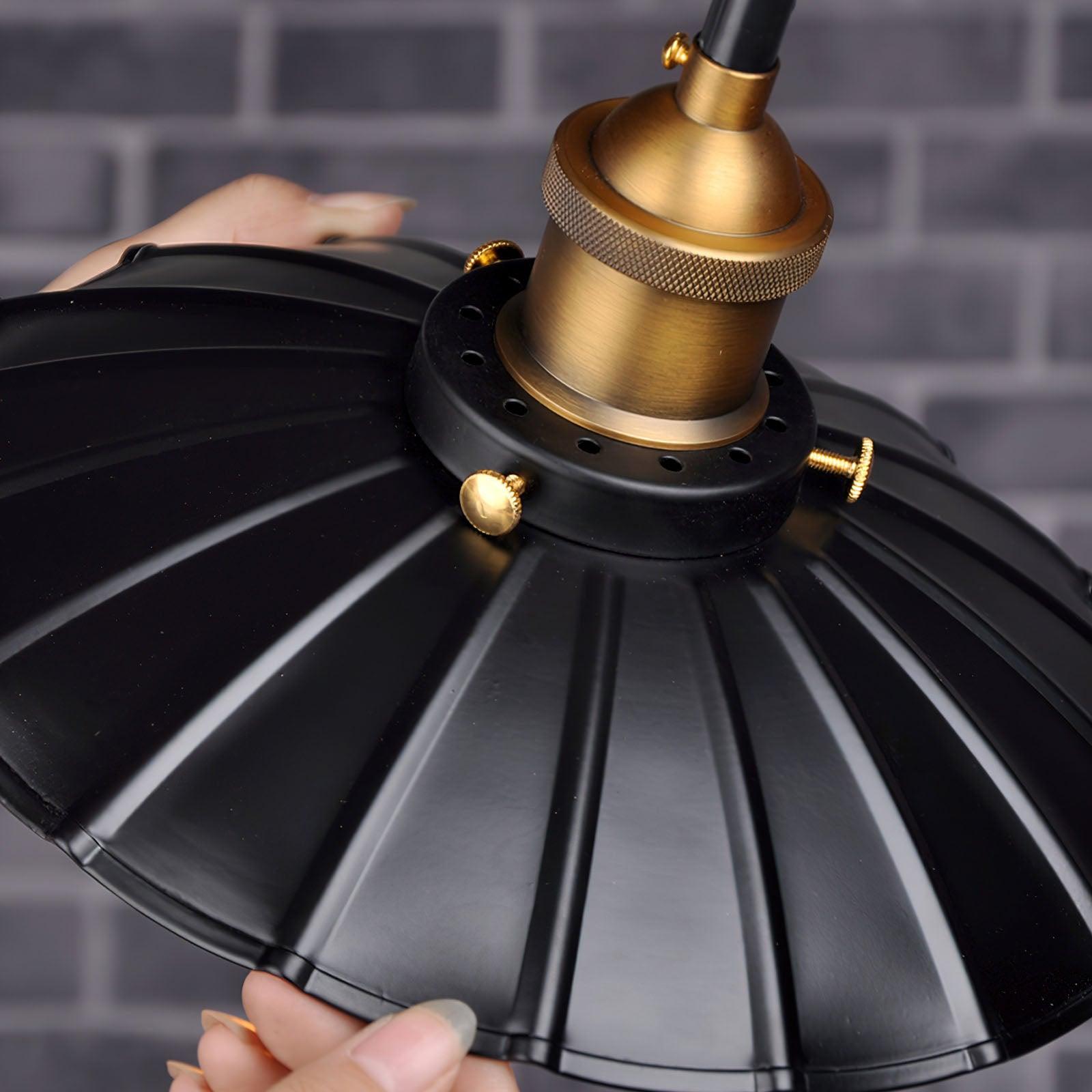 Elegant Black Skirt Pendant Light - Modern Hanging Chandelier for Dining Room, Kitchen Island, or Bedroom Decor