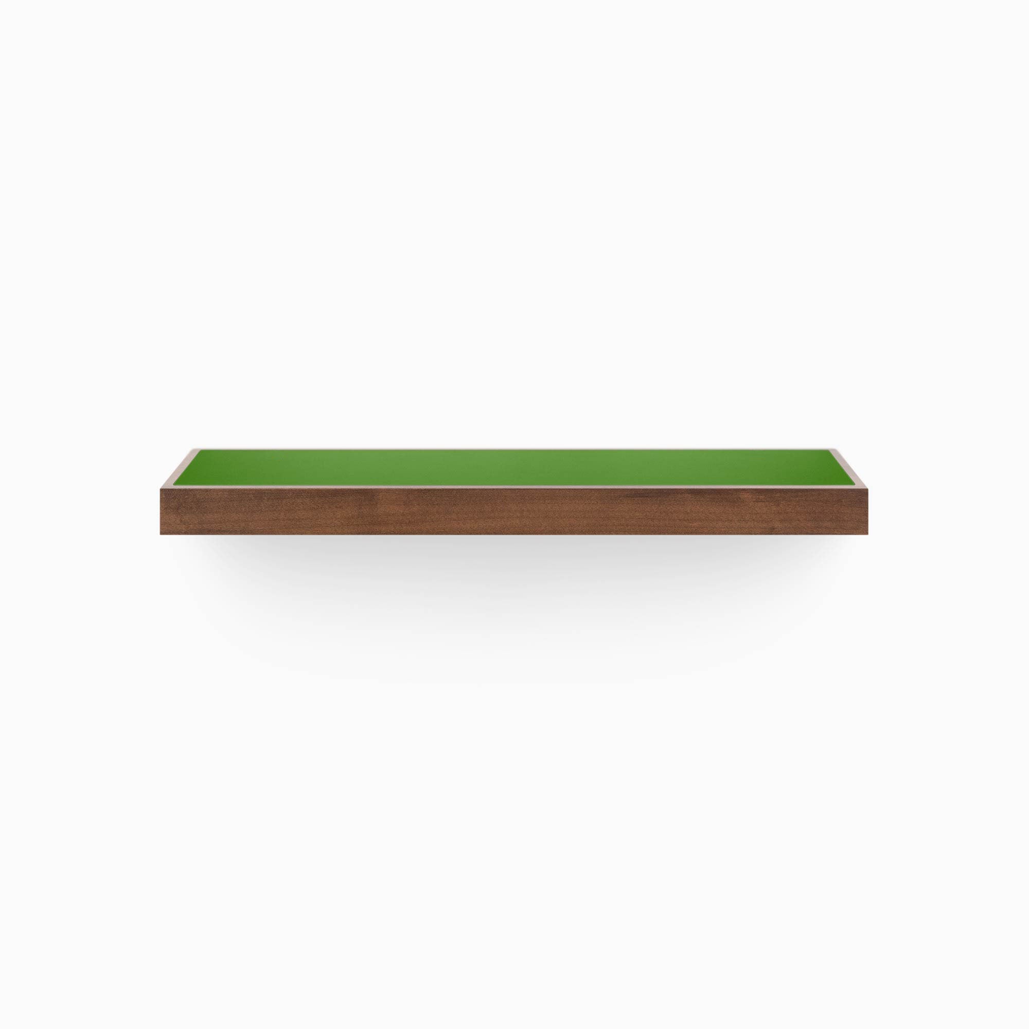 Aksel Inlay Espresso Floating Shelf - Modern Wood Wall Shelf for Home Decor, Kitchen, Bathroom & Living Room Storage