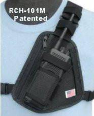 RCH 101M Radio Chest Harness - Adjustable Mesh Tactical Vest for Walkie Talkie, Two-Way Radio - Perfect for Outdoor Adventures, Security Work, and Construction Sites