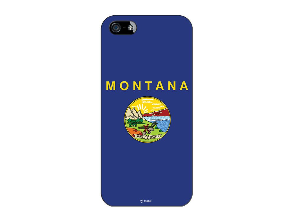 Montana Flag Design Cellet Proguard Case for Apple iPhone 5 - Durable Black Protective Cover | Perfect for Outdoor Adventures & Daily Use