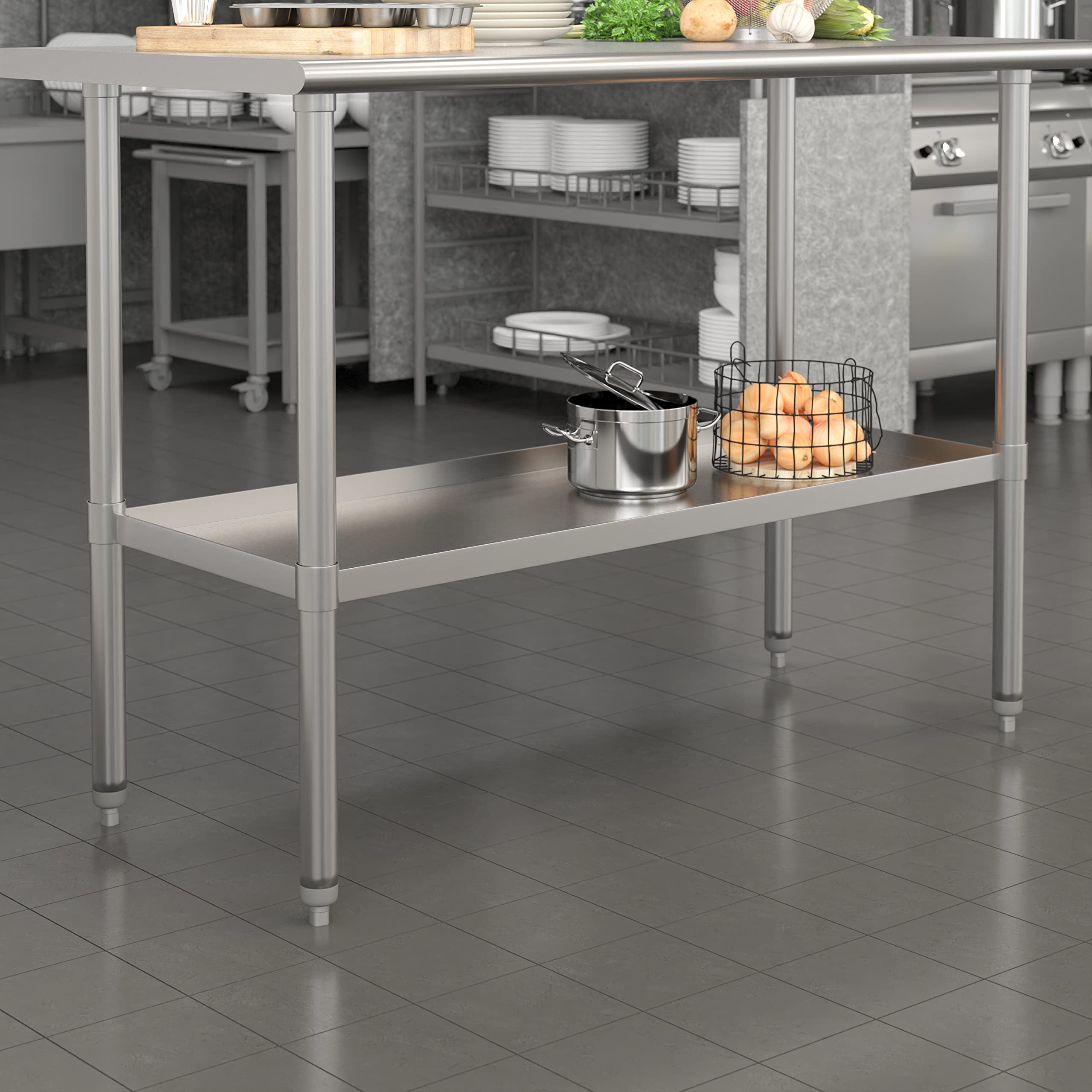 EMMA + OLIVER Adjustable Galvanized Under Shelf for 24