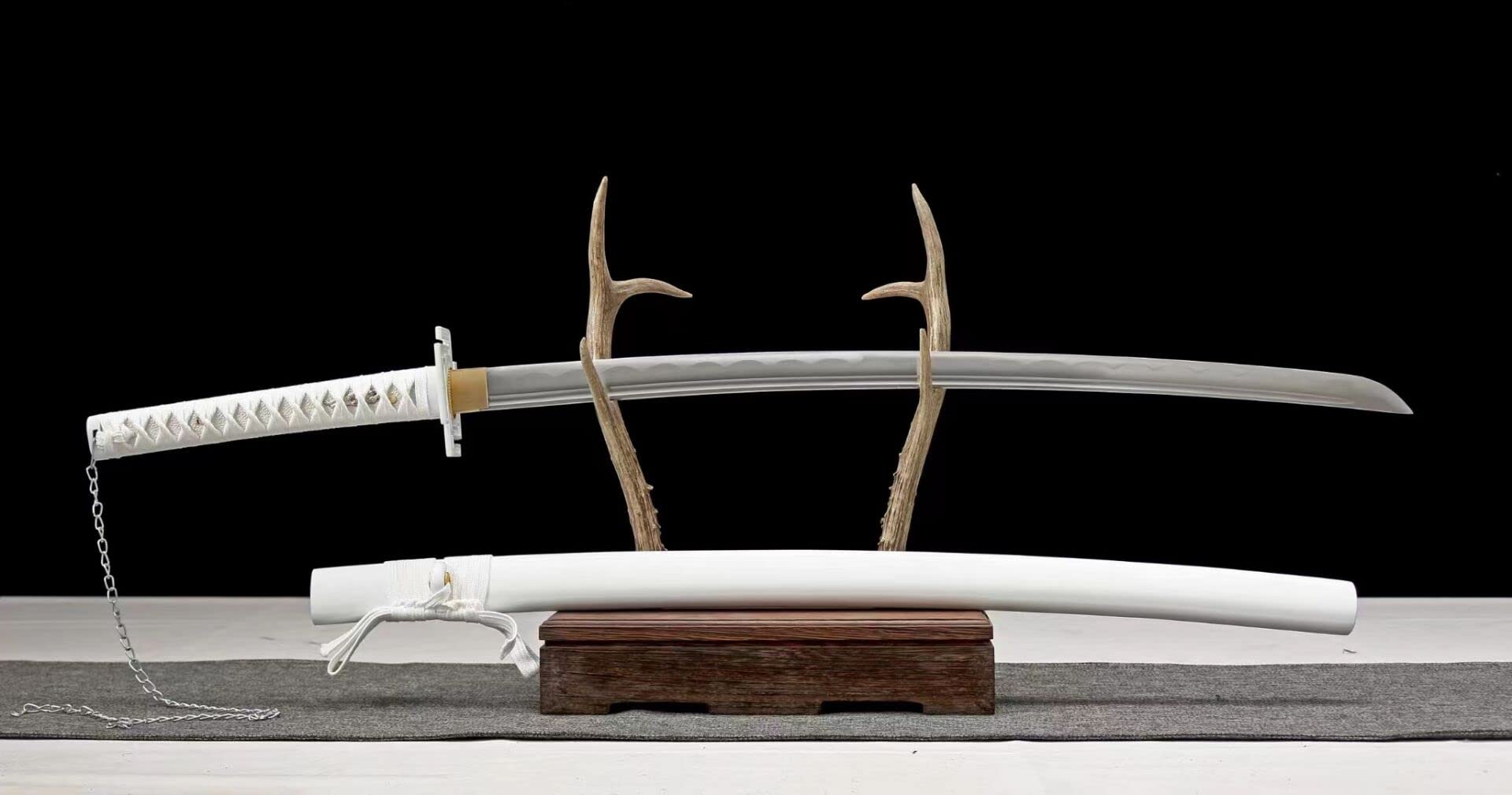 Handmade One Piece Roronoa Zoro Katana - YAMA ENMA Japanese Anime Cosplay Samurai Sword with Purple Blade | Perfect Gift for Men & Women | Anime Conventions, Cosplay Events, and Home Decor