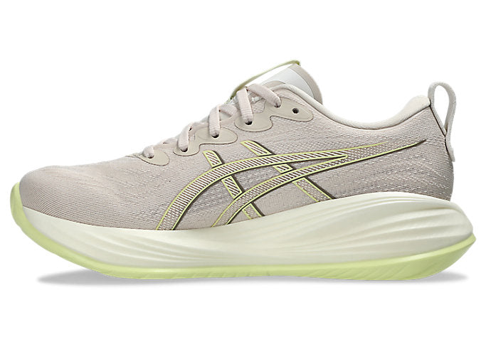 ASICS Women's Gel-Cumulus 27 Running Shoes - D Width - Mineral Beige/Huddle Yellow | Cushioned Road Running Sneakers for Women | Perfect for Marathon Training & Daily Jogging