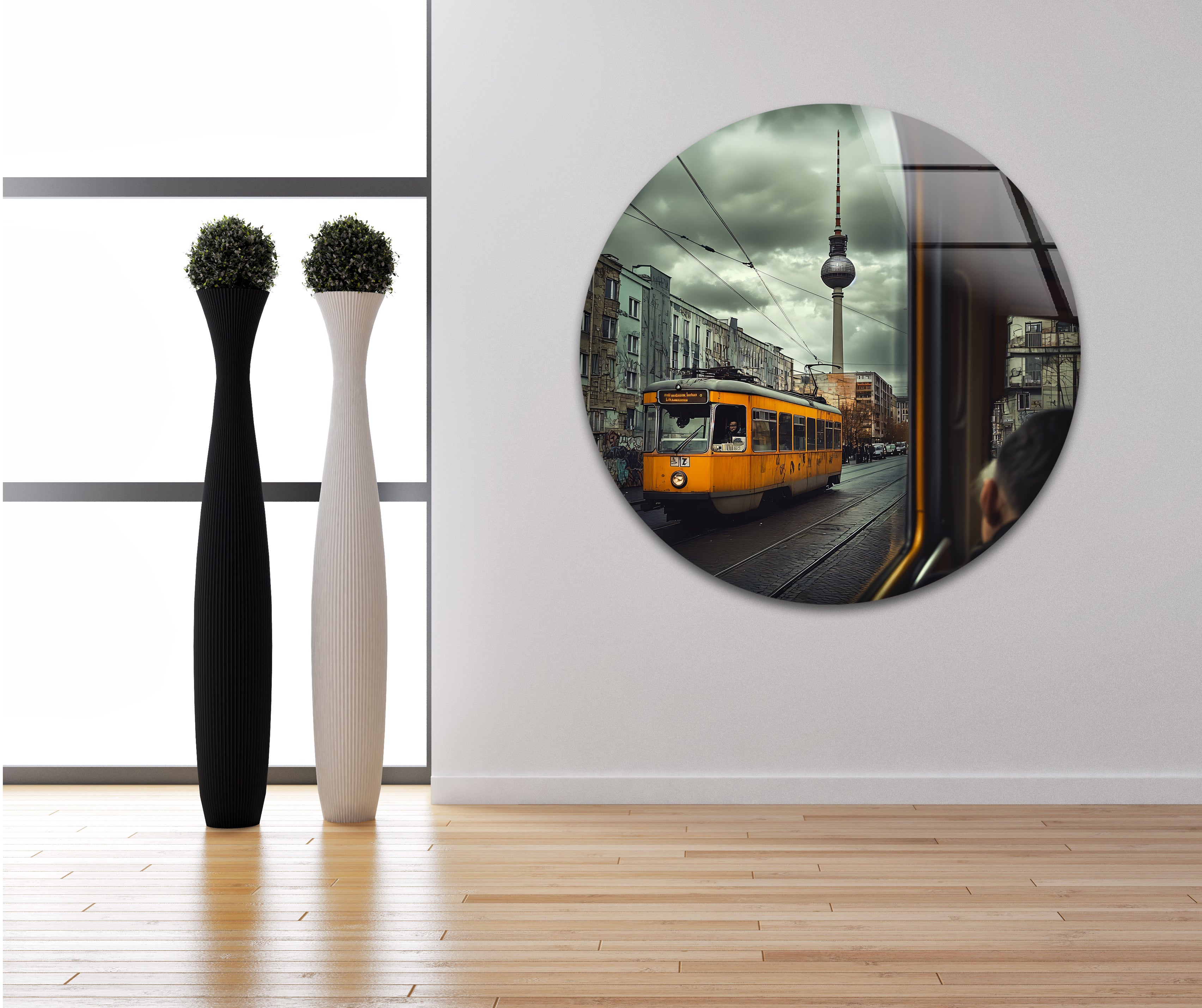 Berlin City Skyline Glass Wall Art - Modern Home Decor for Living Room, Office & Gift Ideas