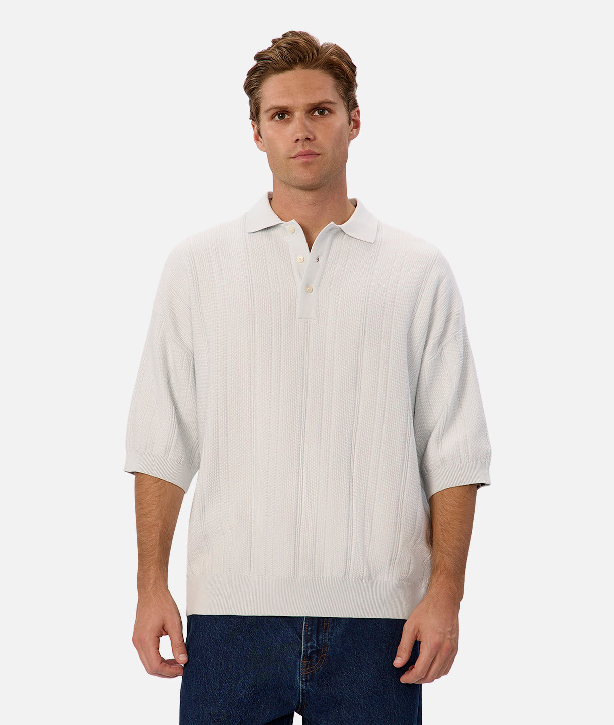 The Lisbon Polo Shirt for Men - Premium Cotton Ice Blue Casual Tee | Comfortable & Stylish for Golf, Office & Outdoor Activities