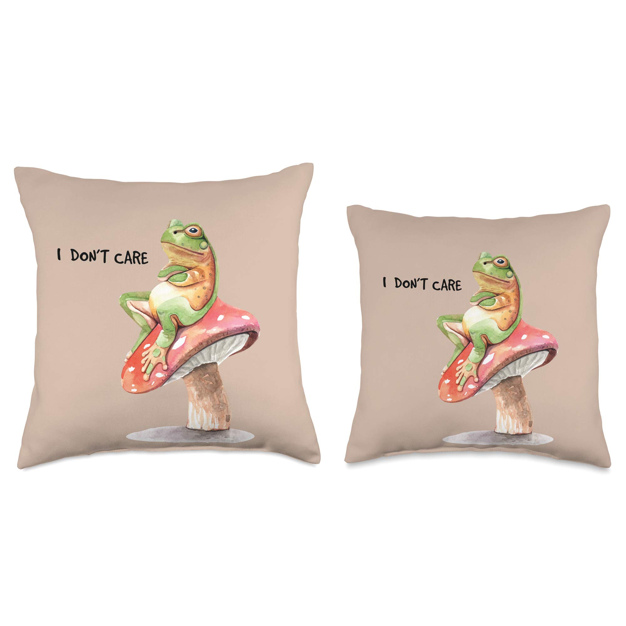 Funny Frog Cute Animal Throw Pillow - Soft Decorative Sofa Cushion for Women, Teen Girls & Mom - Perfect Gift for Home Decor, Living Room, Bedroom