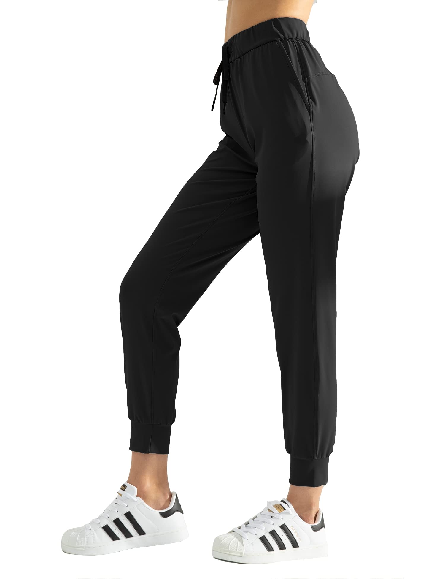 AJISAI Women's Joggers Pants - Soft Comfortable Running Sweatpants with Drawstring Waist & Pockets - Lounge Wear for Yoga, Gym, Workout & Casual Outfits