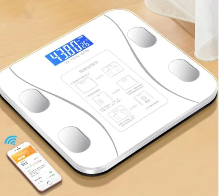 Smart Digital Body Weight Scale - Accurate Bluetooth Bathroom Scale for Home Use, Fitness Tracking & Health Monitoring - Perfect for Gym, Office, and Family Use