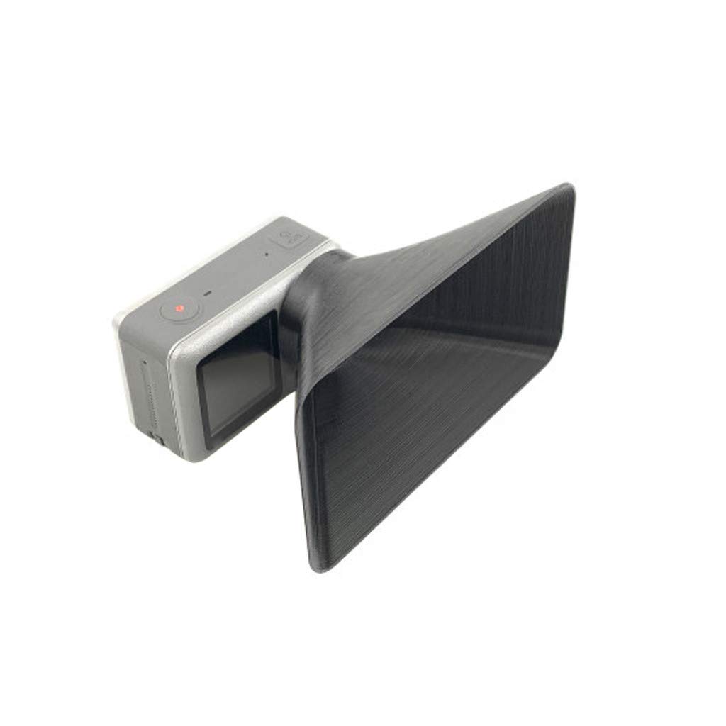 3D Printed Black Lens Hood Sunshade for DJI Osmo Action Camera - Durable Sun Protection for Outdoor Sports & Vlogging Accessories