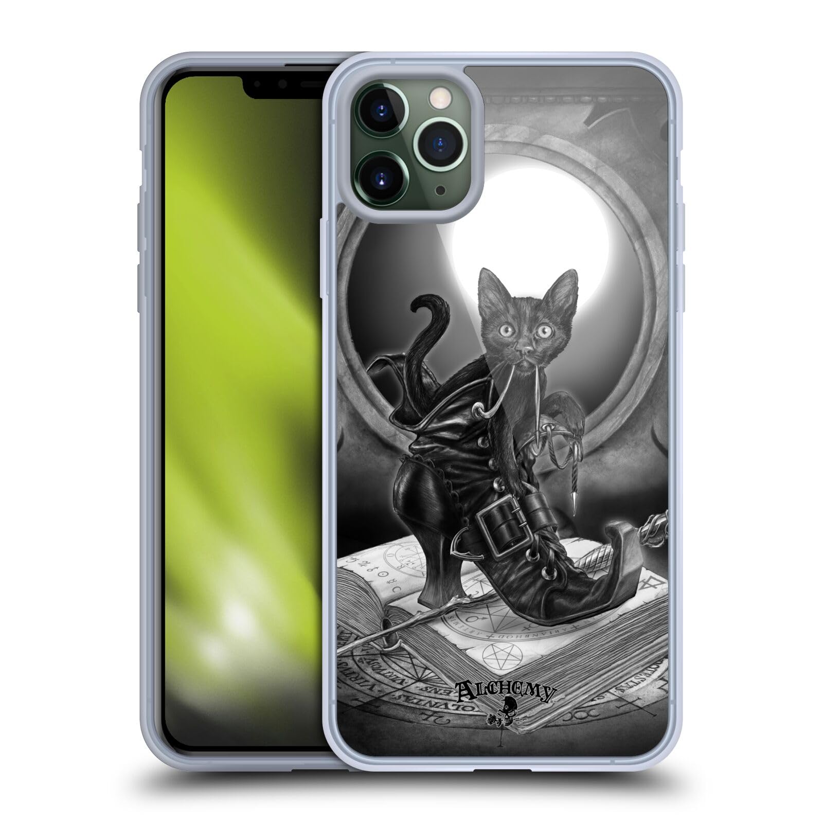 Alchemy Gothic Midnight Mischief Cats Soft Gel Case for iPhone 11 Pro Max - Officially Licensed Gothic Phone Cover - Perfect for Halloween, Gothic Fashion & Cat Lovers