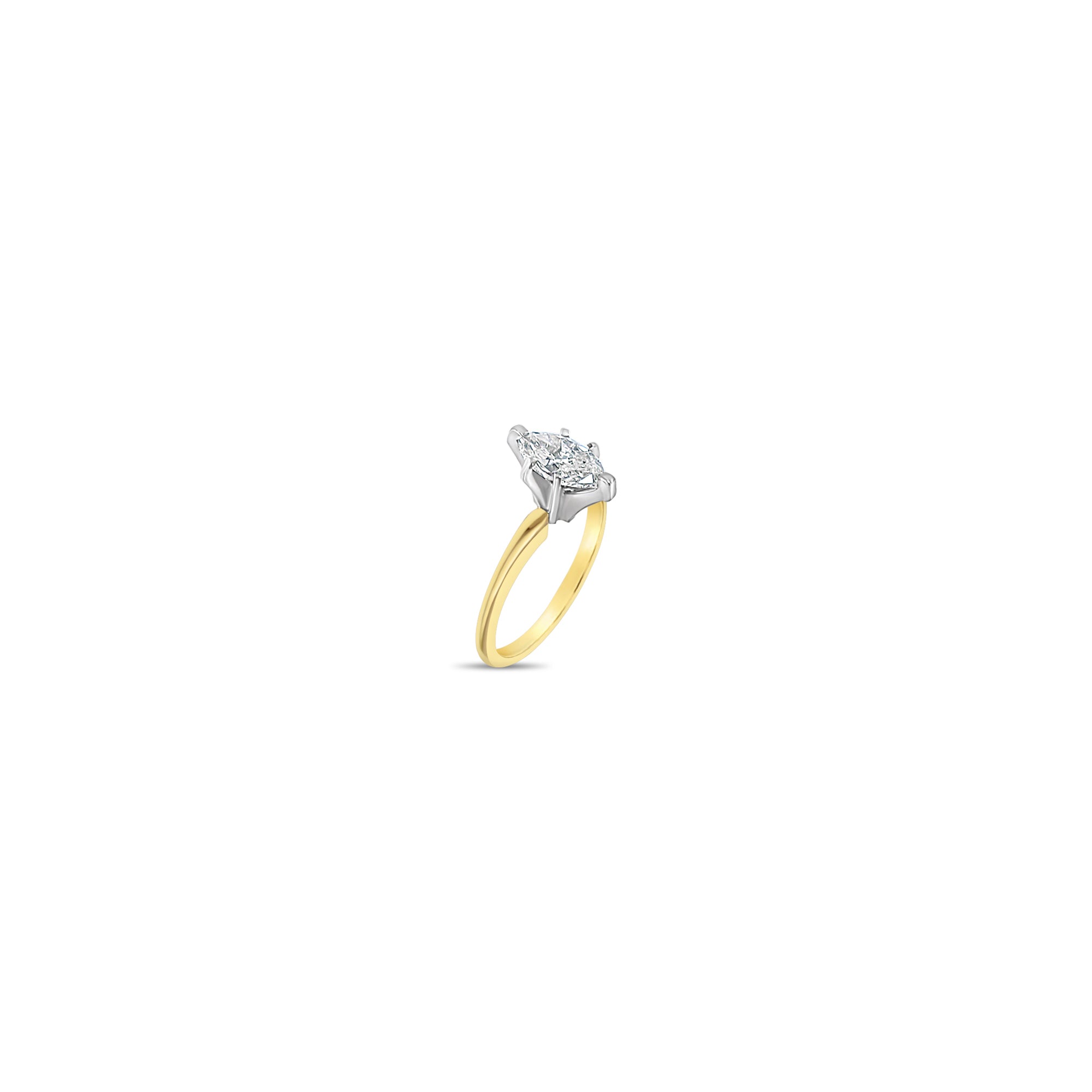 1 Carat Marquise Cut Solitaire Diamond Engagement Ring for Women - Perfect Proposal Gift, Wedding Band, Anniversary Jewelry