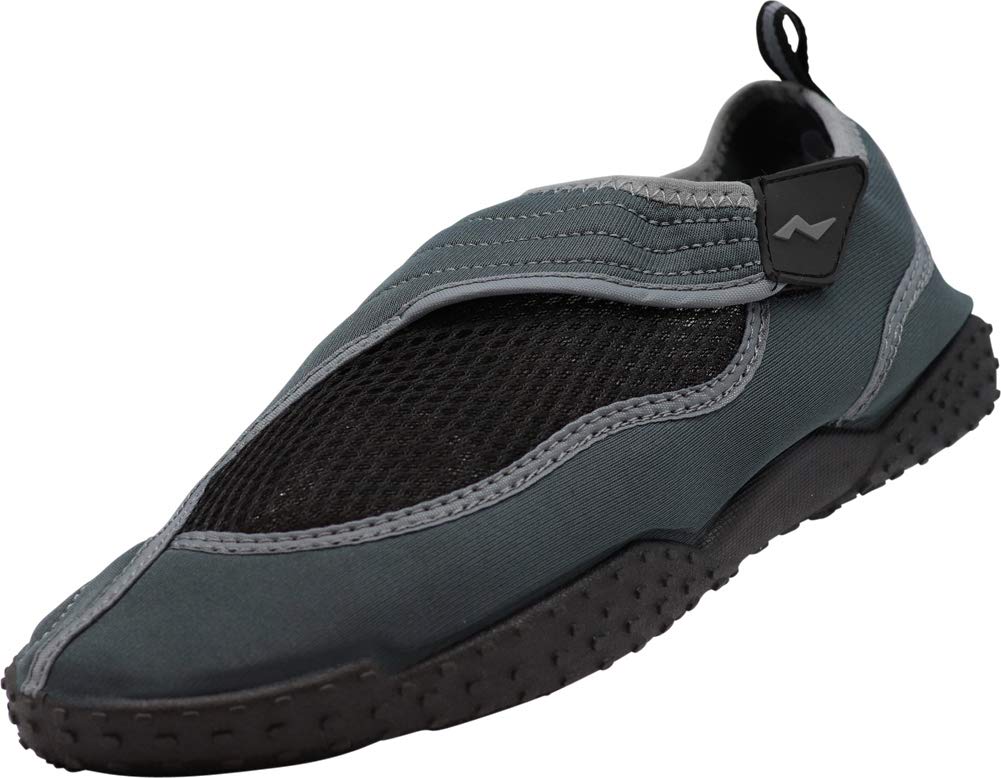 NORTY Wave Aqua Sock Water Shoes for Men - Quick-Dry Swim Beach Shoes with Non-Slip Sole - Lightweight Aqua Socks for Swimming, Surfing, Kayaking & Water Sports