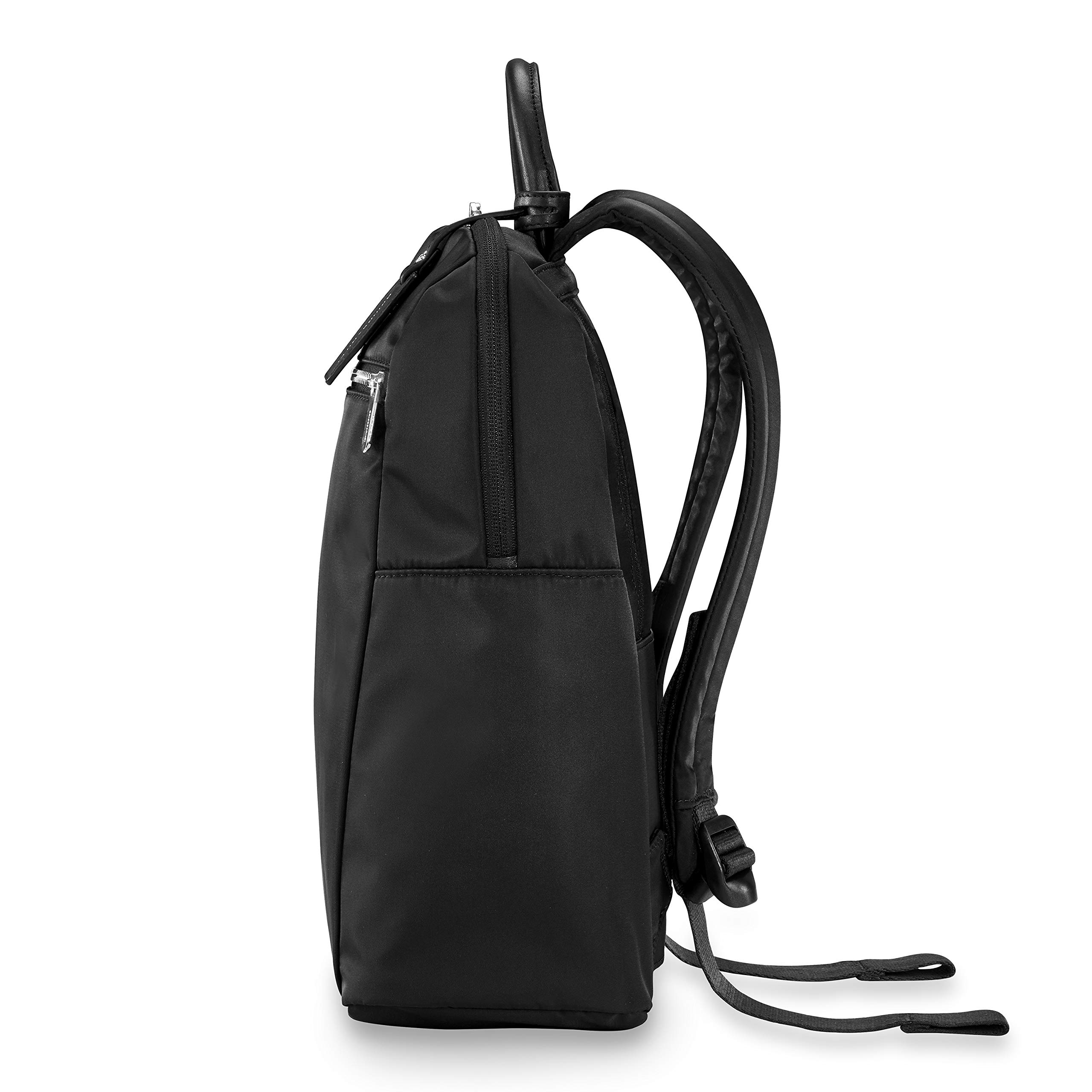 Briggs & Riley Slim Backpack for Men & Women - Lightweight Business Laptop Backpack, Black, One Size - Perfect for Travel, Work & Commuting