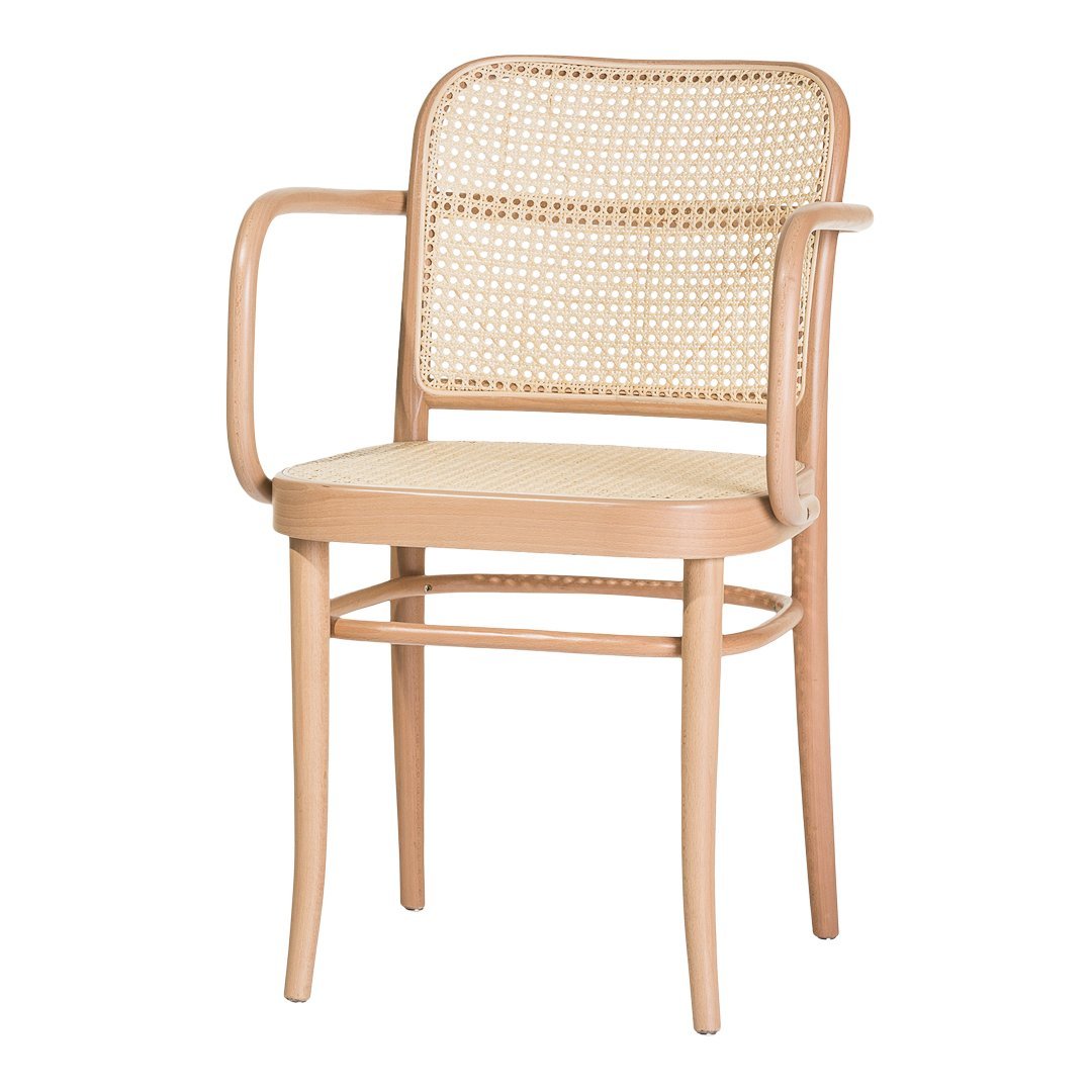 Modern Armchair 811 with Cane Weaving - Stylish and Comfortable Accent Chair for Living Room, Bedroom, or Office