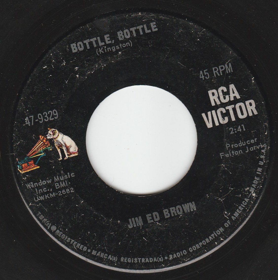 45 RPM Vinyl Record - Bottle Bottle / It Doesn't Know Any Better (7 Inch Single) - Perfect for Vintage Music Collectors & DJs