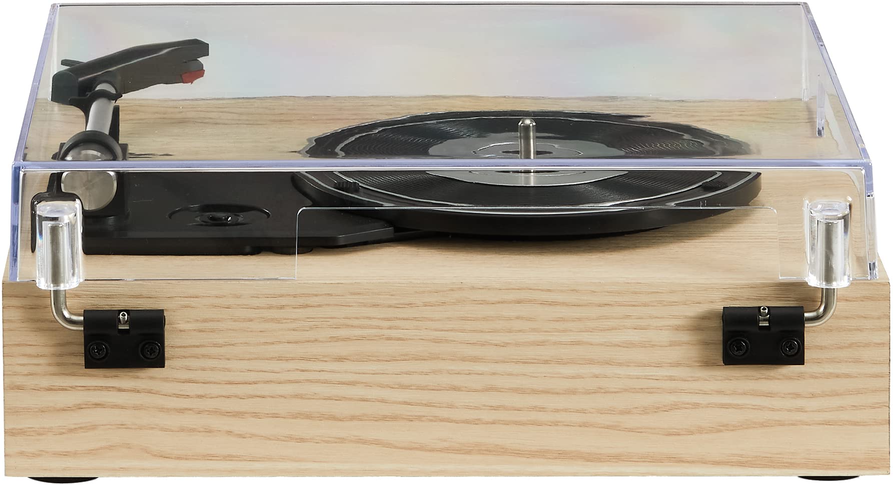 Crosley CR6042A-NA Scout 3-Speed Bluetooth Vinyl Record Player with Built-in Speakers - Natural Wood Finish | Perfect for Home, Office & Retro Music Lovers
