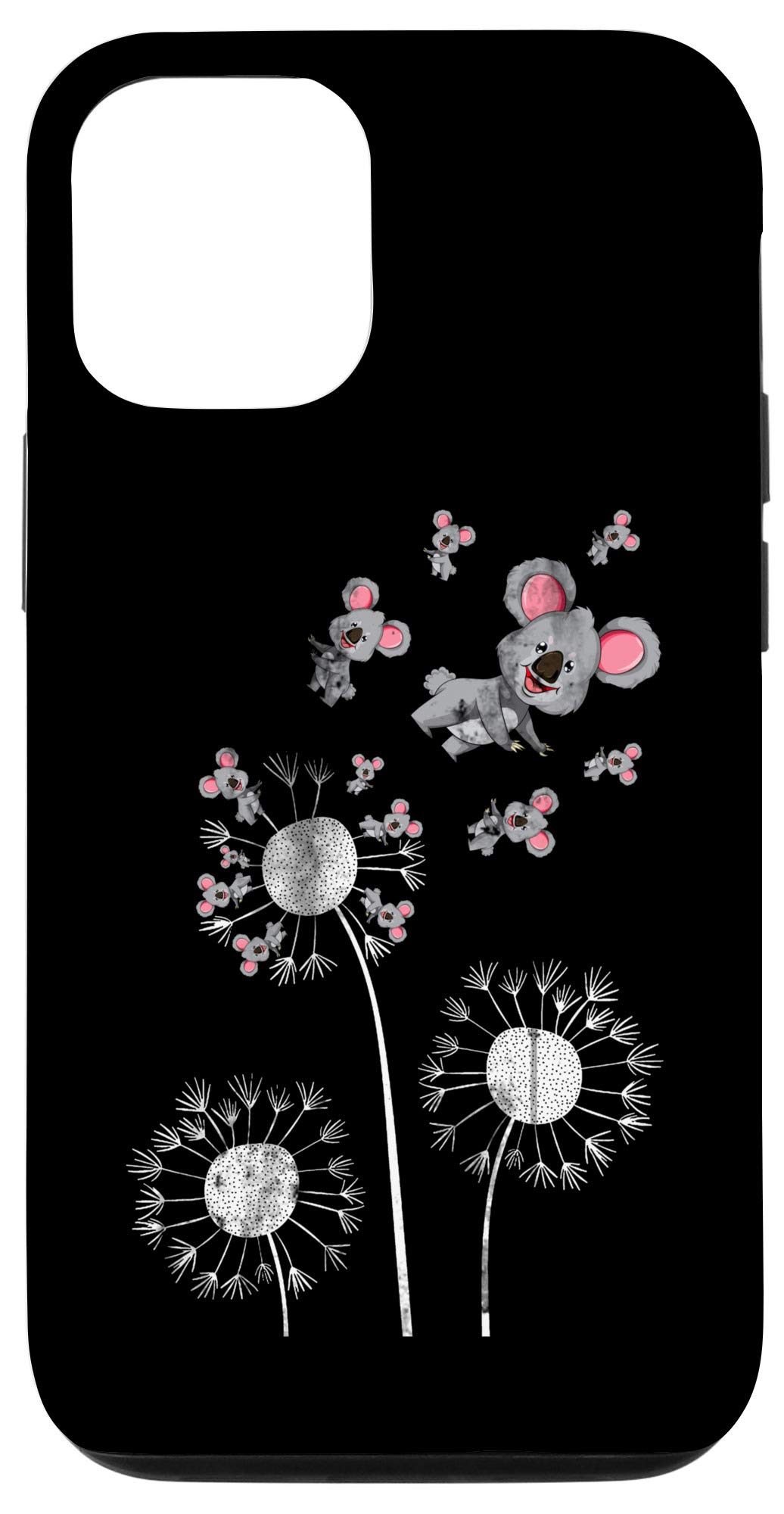 Premium iPhone 12/12 Pro Case - Cute Koala & Dandelion Design - Durable Protective Cover for Australia Animal Lovers | Perfect for Zoo Visits, Outdoor Adventures & Daily Use