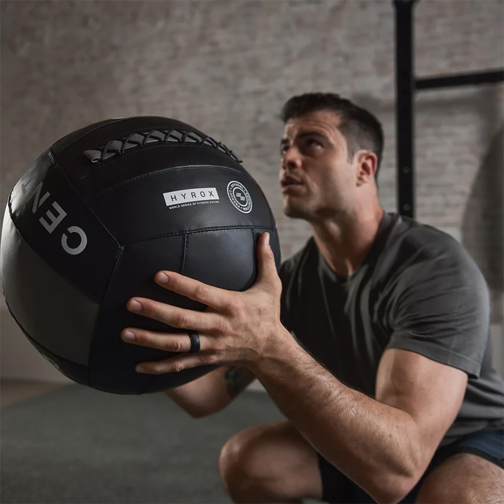 CENTR X HYROX Competition Wall Ball - Premium 20lb/9kg Medicine Ball for Cross Training, Functional Fitness & HYROX Workouts - Perfect for Home Gym, CrossFit & Functional Training