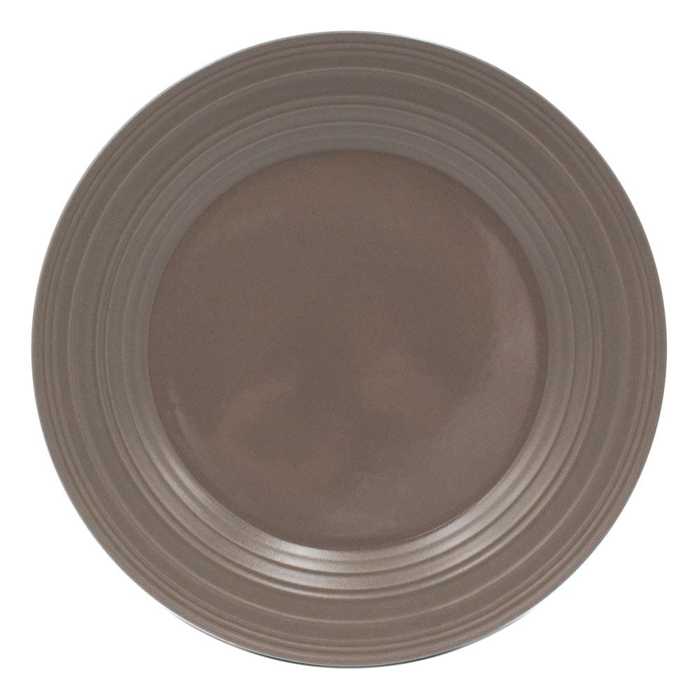 Swirl Mocha 4-Piece Dinnerware Set - Elegant Plates, Bowls, Cups & Saucers for Stylish Dining & Entertaining