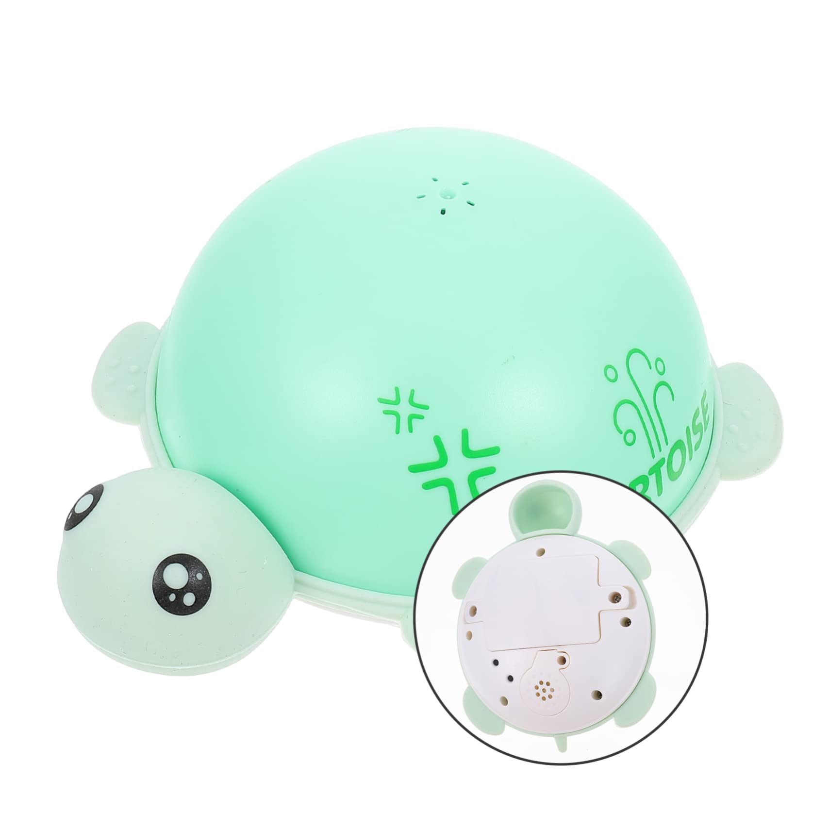 Vaguelly 5pcs Glow in The Dark Turtle Bath Toys - Light Up Water Spray Fun for Kids, Safe & Absorbent Green Bath Time Play (Perfect for Bathtub, Pool & Outdoor Water Play)