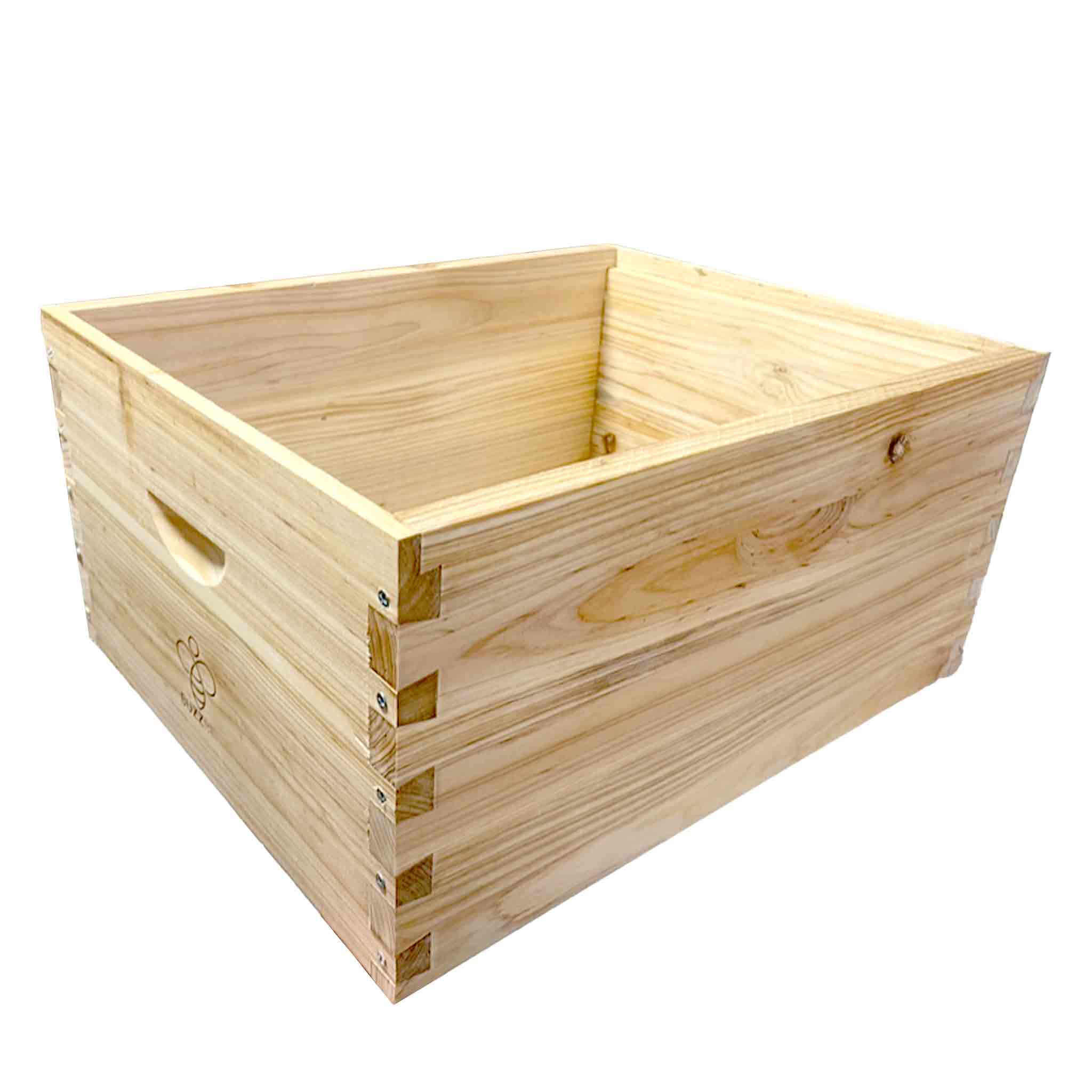 Premium Hot Wax Dipped Buzzbee Full Deep Fir Super Box - Compatible with Flow & Langstroth Beehives | Durable Beehive Frames for Honey Production & Beekeeping