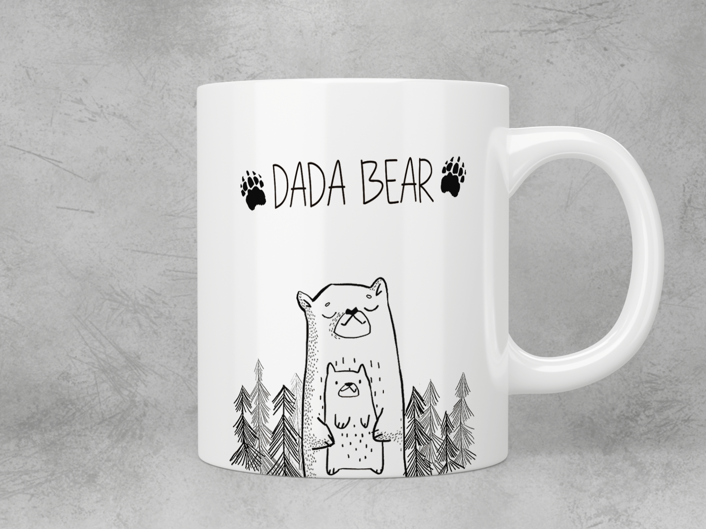 Cute Dad Bear Coffee Mug - Funny Father's Day Gift for Dad, Husband - Perfect for Coffee, Tea, Hot Chocolate at Home or Office